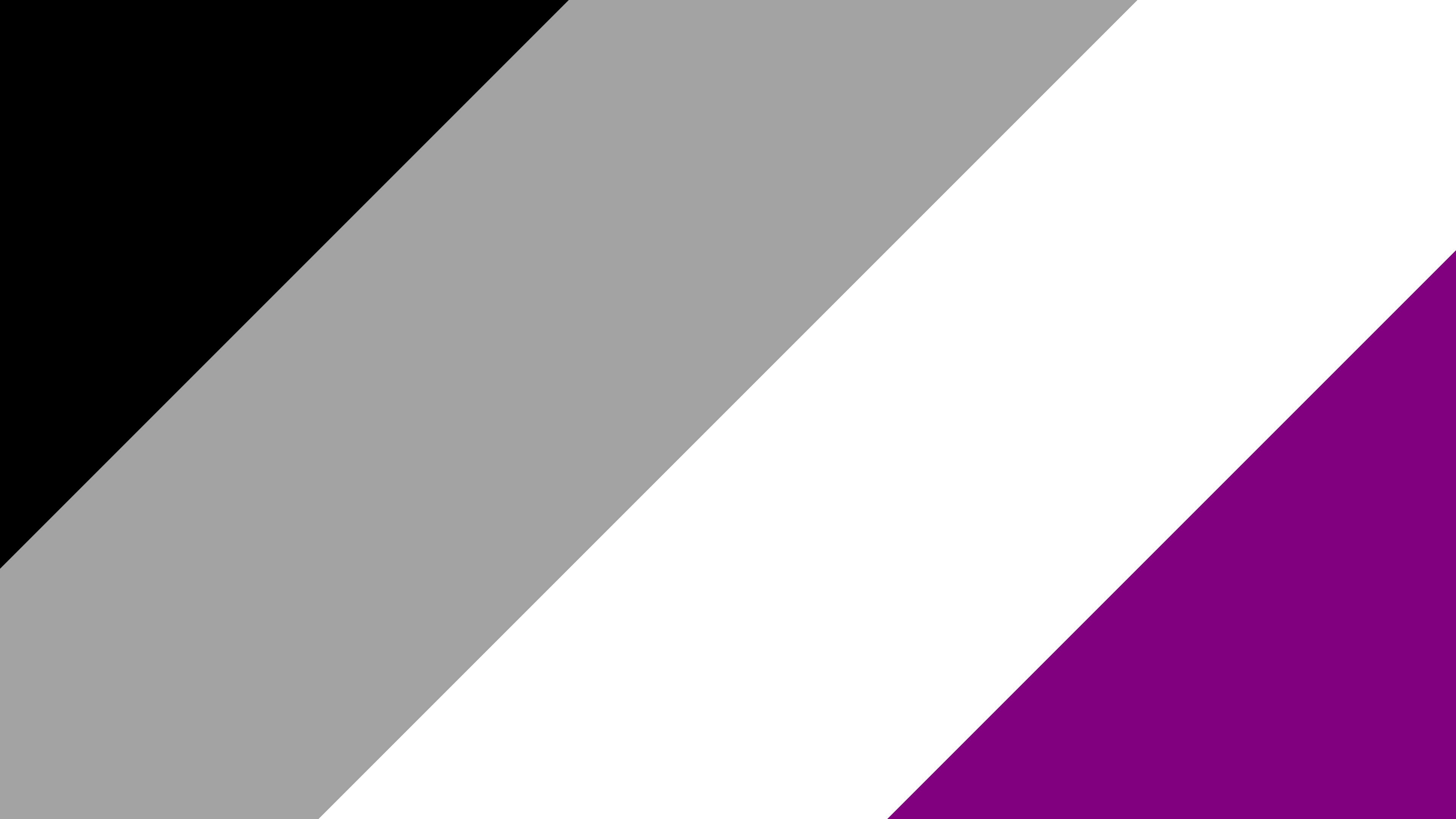 Asexual Diagonal Pride Stripes desktop wallpaper in 4K