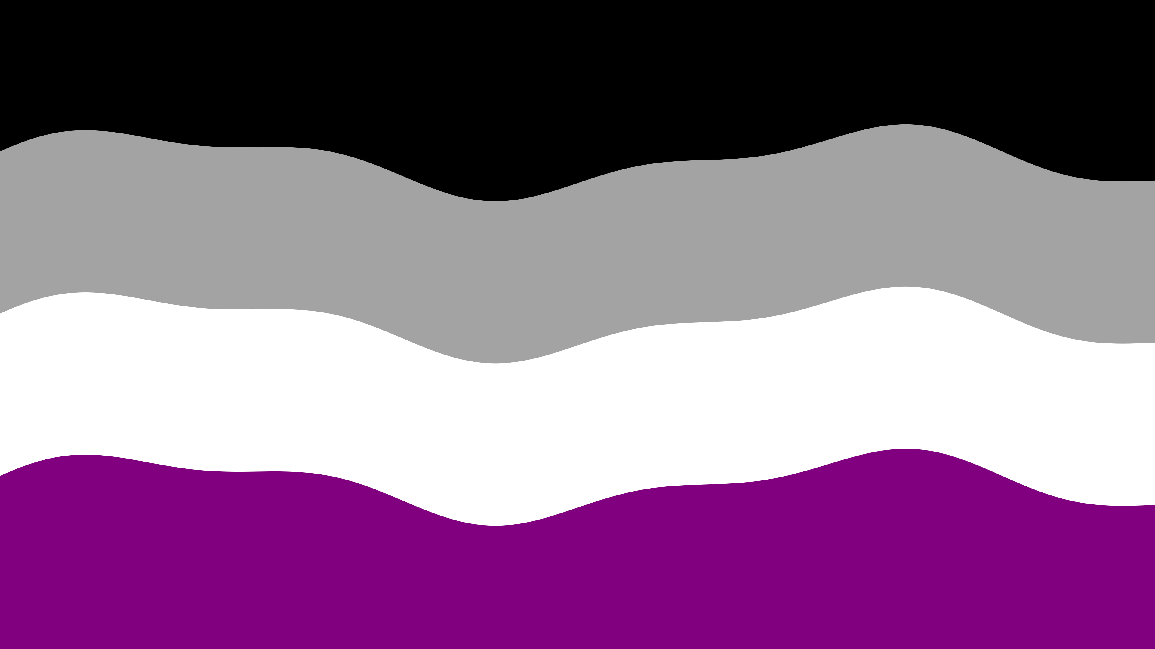 Asexual Wavy Pride Flag desktop wallpaper in 4K