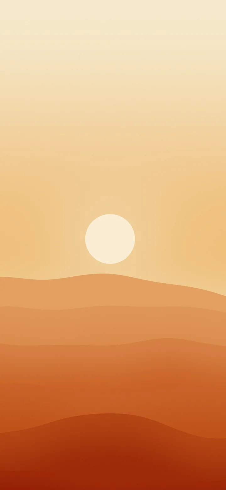 Autumn Minimalist Desert Dunes wallpaper for iPhone and Android