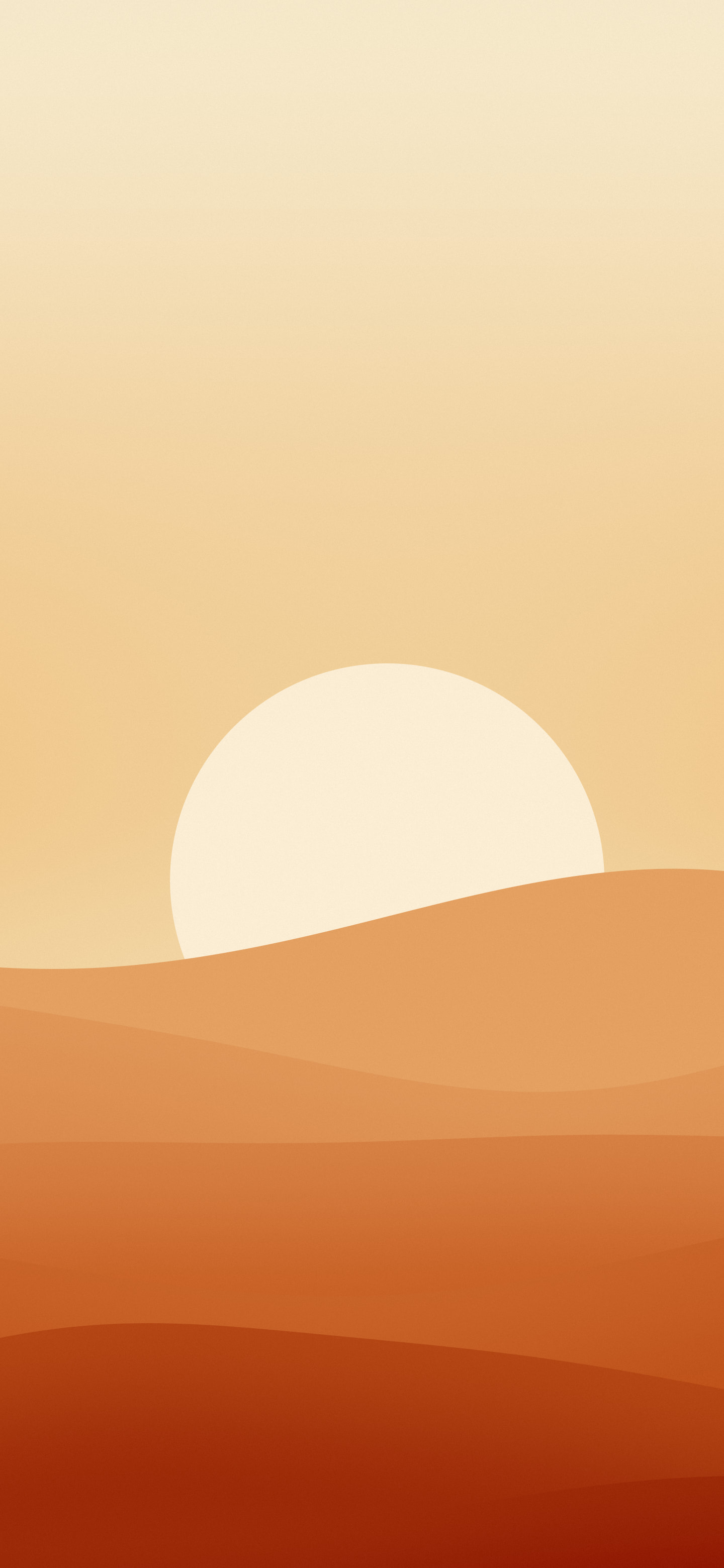 Autumn Minimalist Sunset Hills wallpaper for iPhone and Android