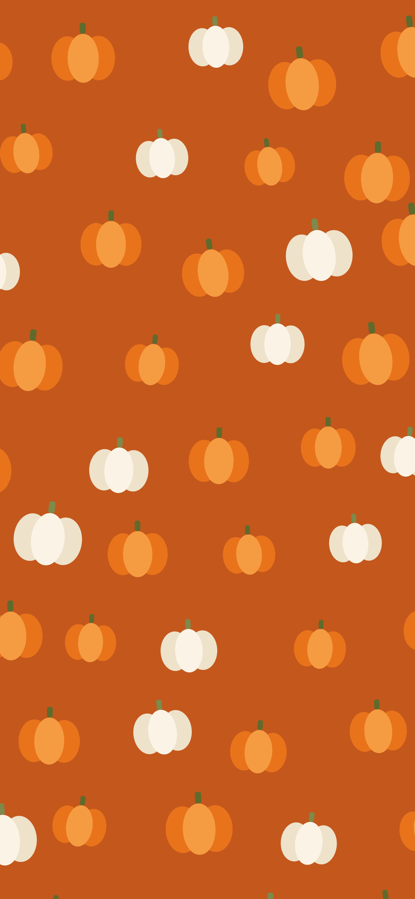 Autumn Pumpkin Pattern wallpaper for iPhone and Android