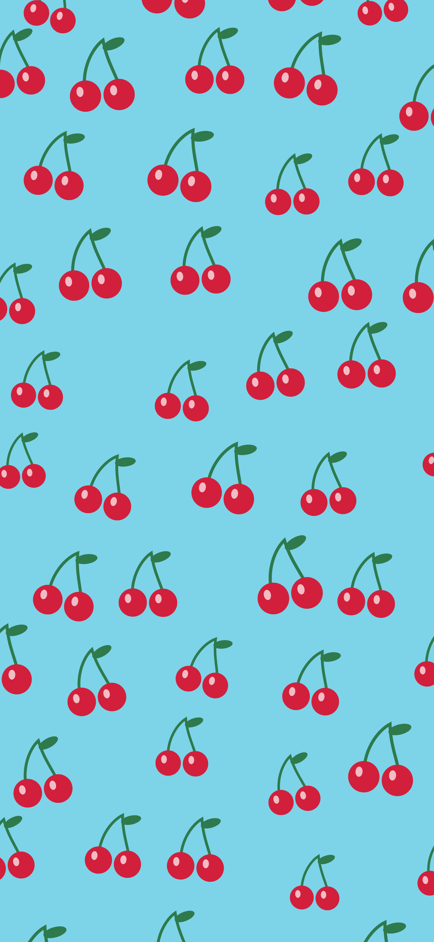 Beach Cherry Pattern wallpaper for iPhone and Android