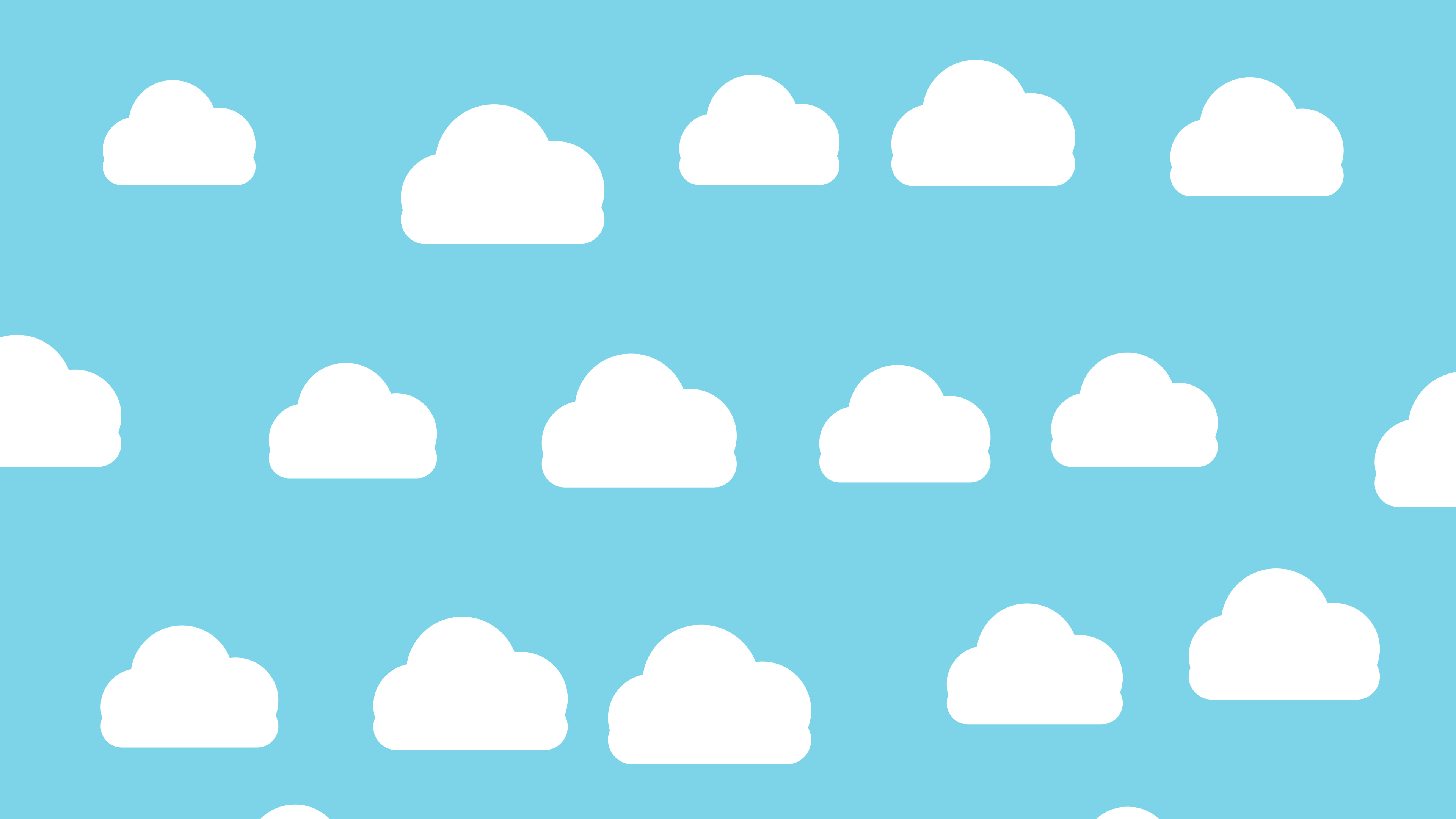 Beach Cloud Pattern desktop wallpaper in 4K