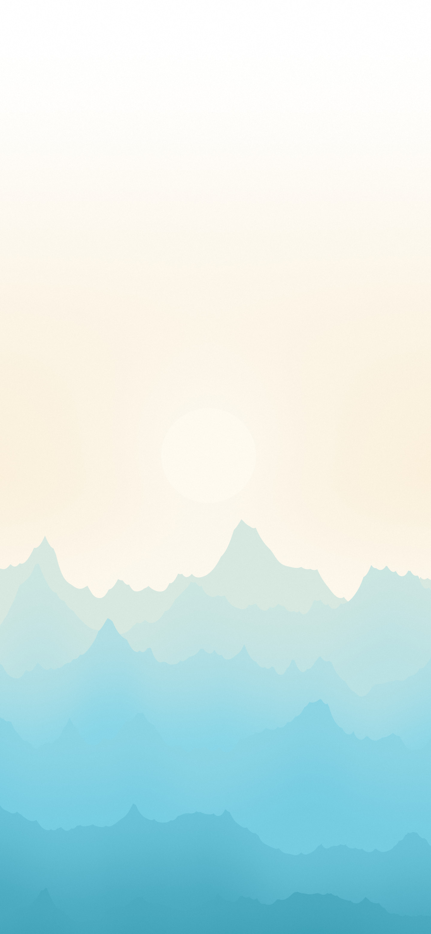 Beach Minimalist Mountain Landscape wallpaper for iPhone and Android