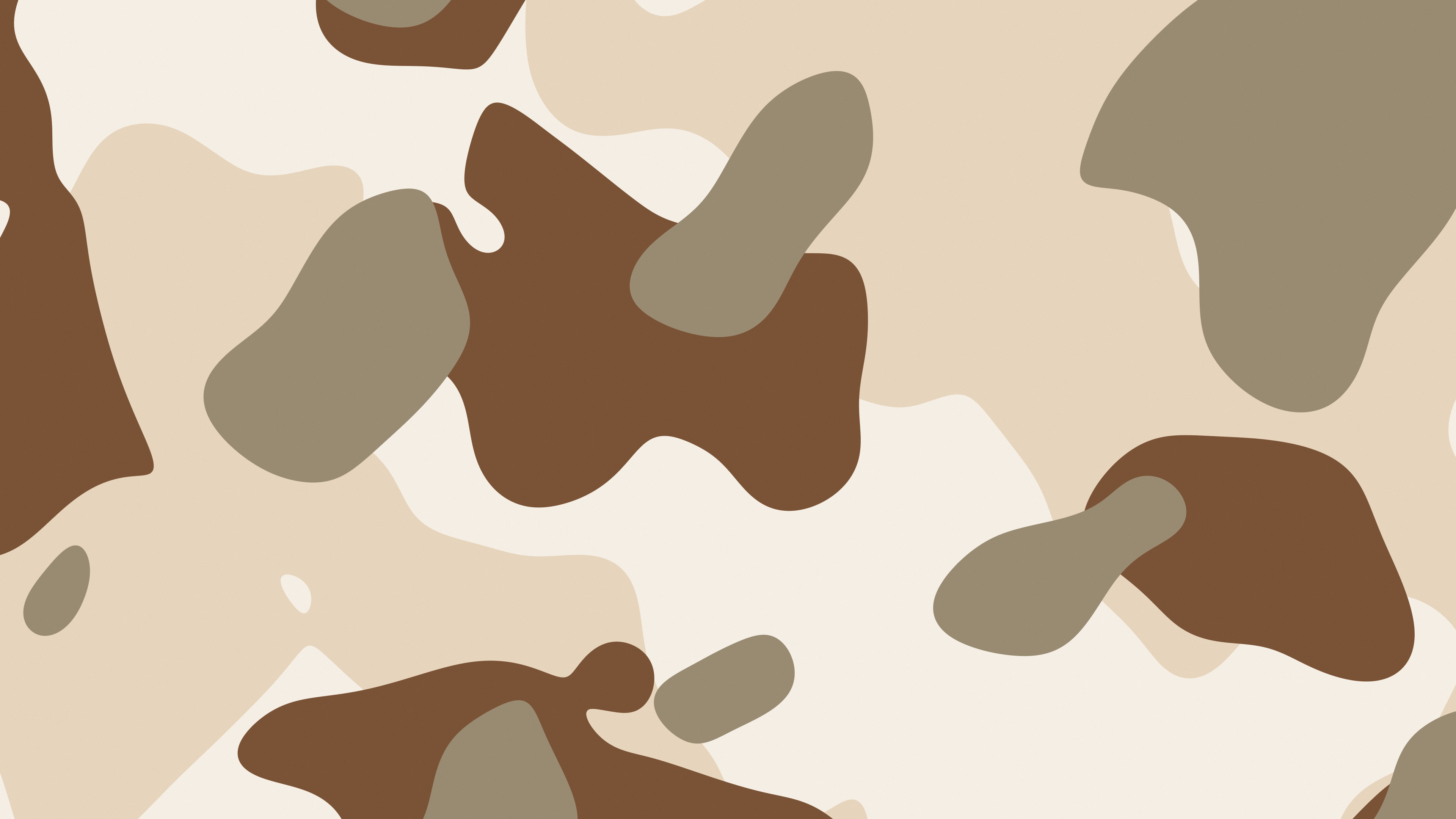 Beige and Brown Camo desktop wallpaper in 4K