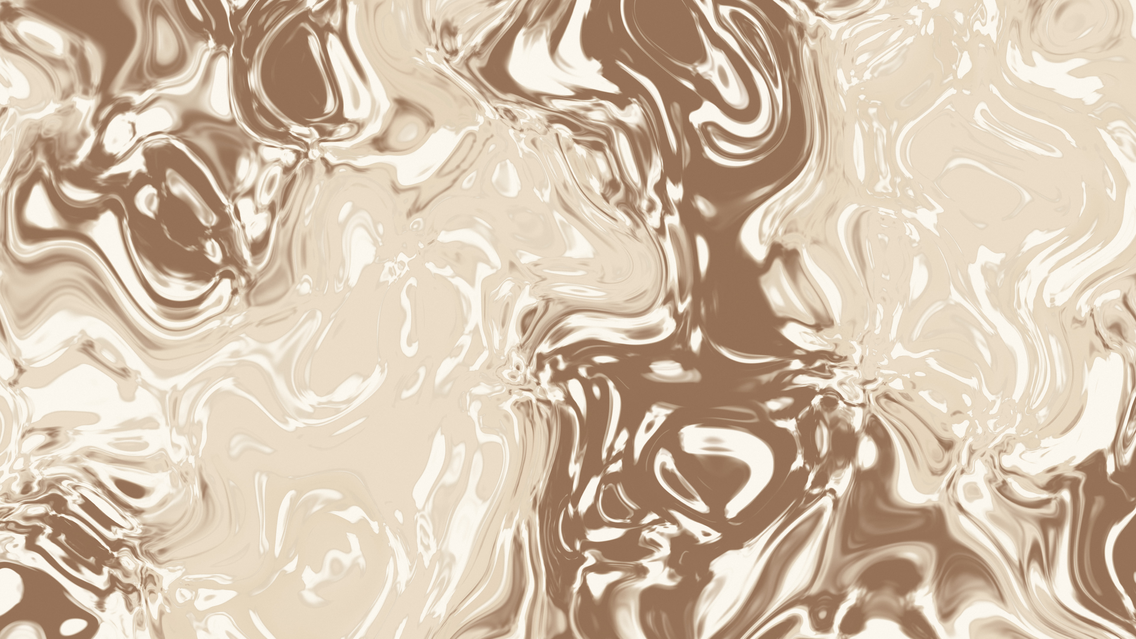 Beige and Brown Liquid Marble desktop wallpaper in 4K