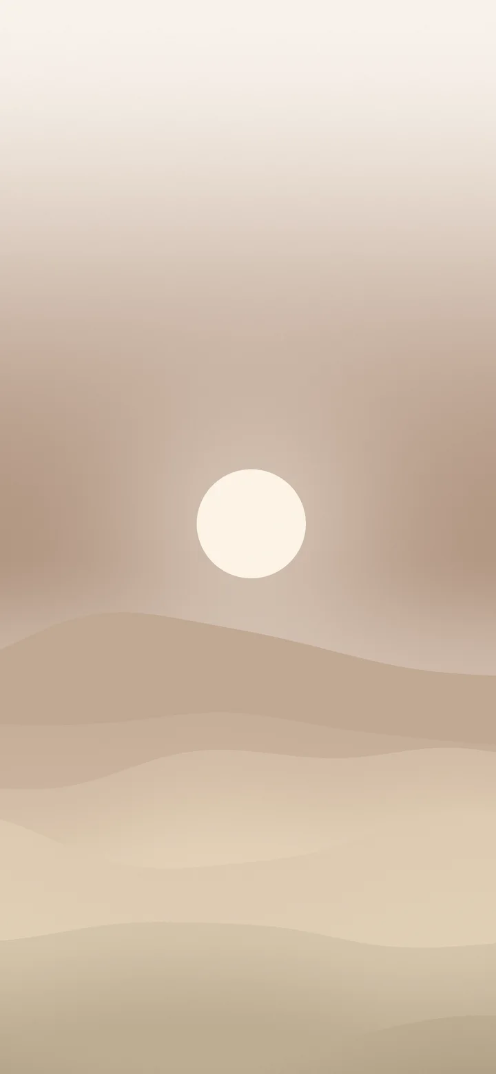 Beige and Brown Minimalist Desert Dunes wallpaper for iPhone and Android
