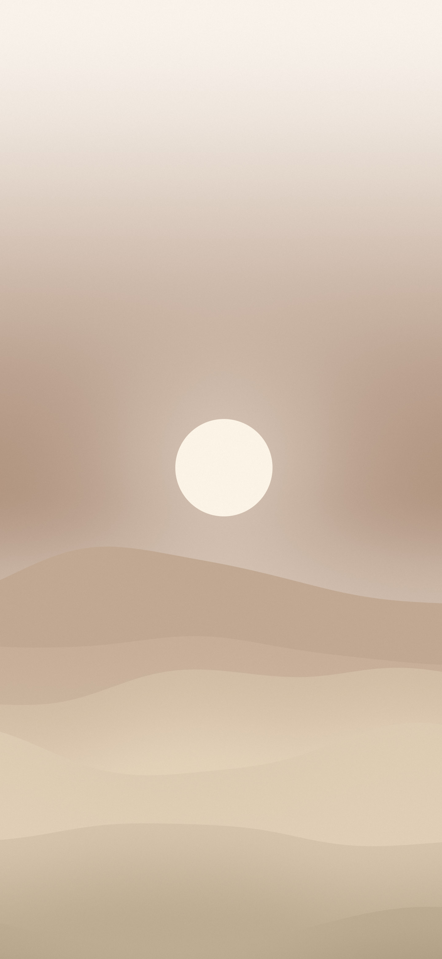 Beige and Brown Minimalist Desert Dunes wallpaper for iPhone and Android