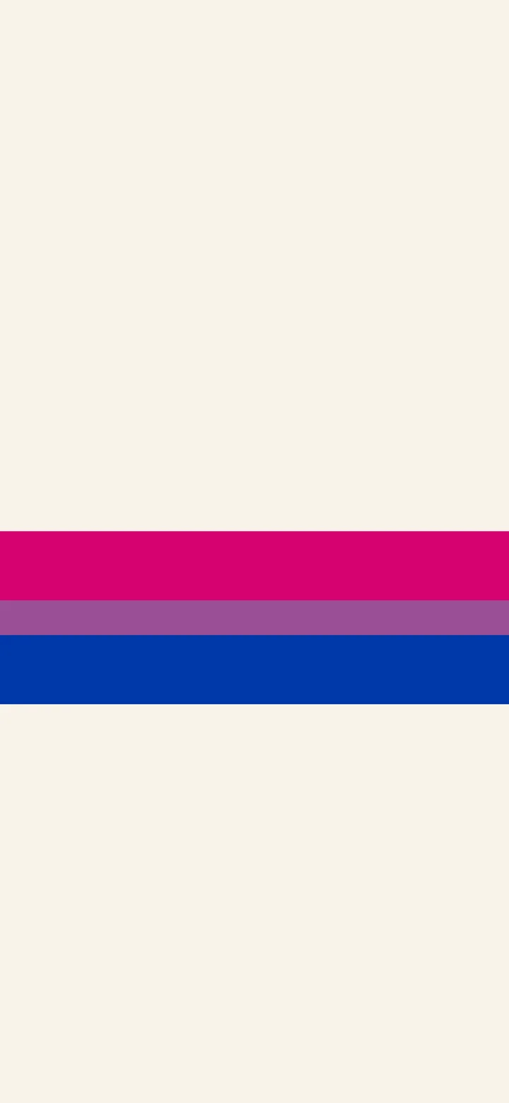 Bisexual Minimalist Pride Stripe wallpaper for iPhone and Android