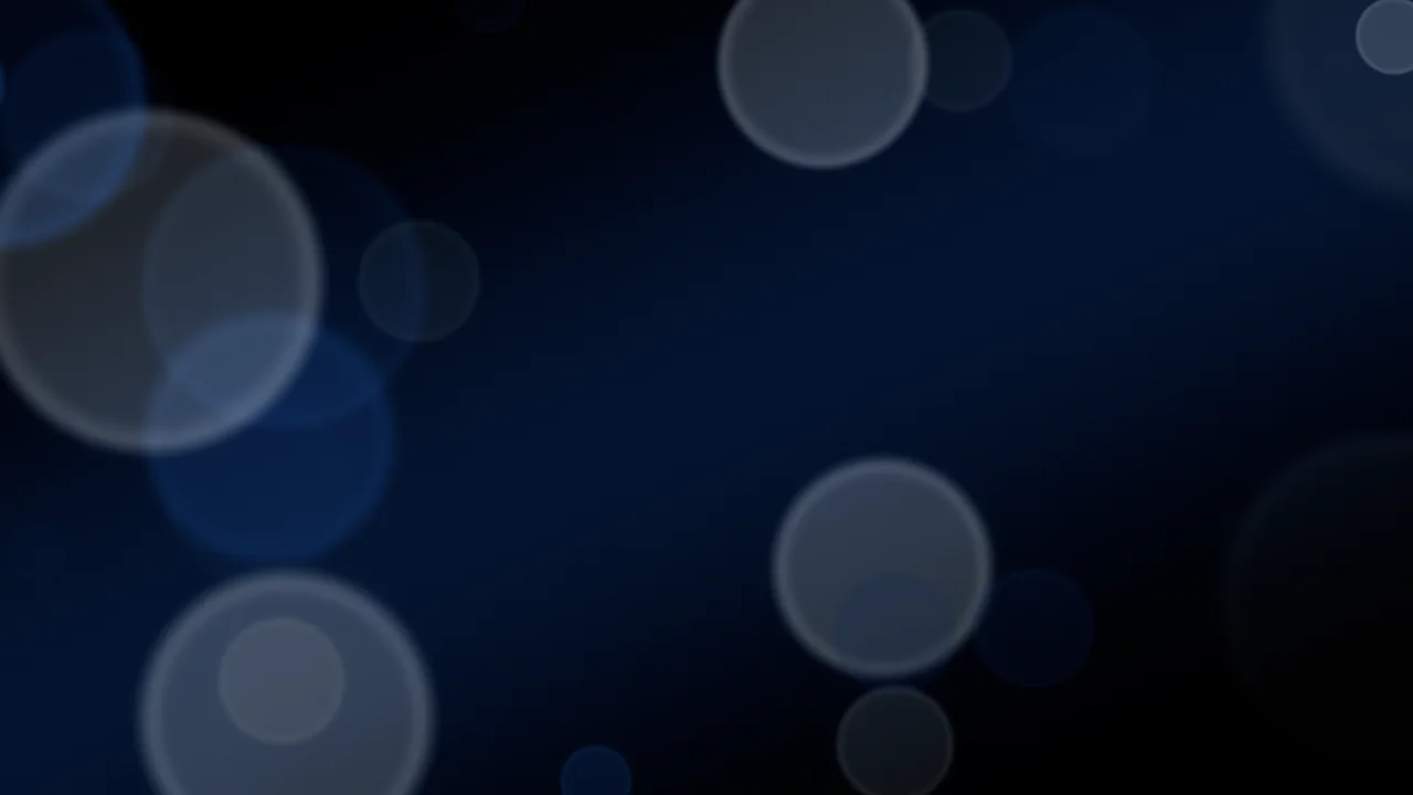 Black and Blue Bokeh Lights desktop wallpaper in 4K
