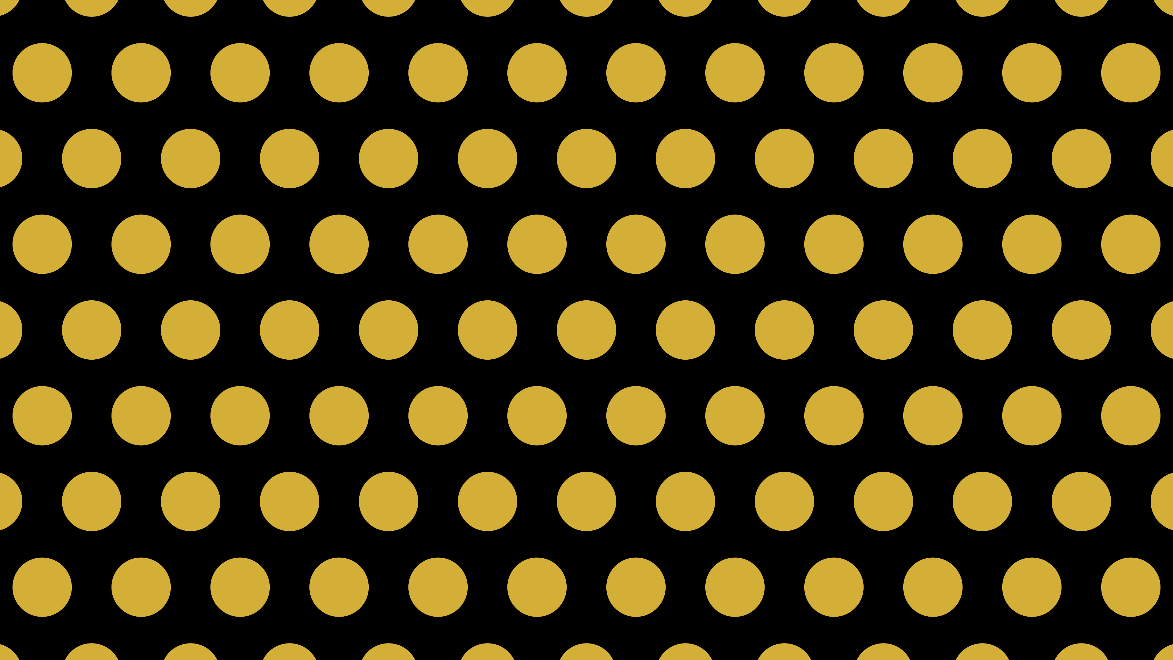 Black and Gold Polka Dot desktop wallpaper in 4K