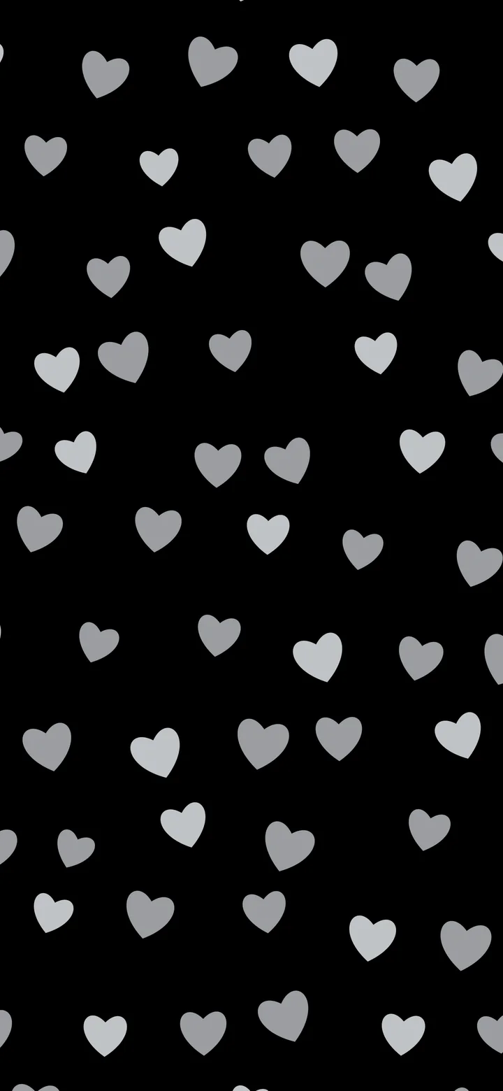 Black and Gray Heart Pattern wallpaper for iPhone and Android