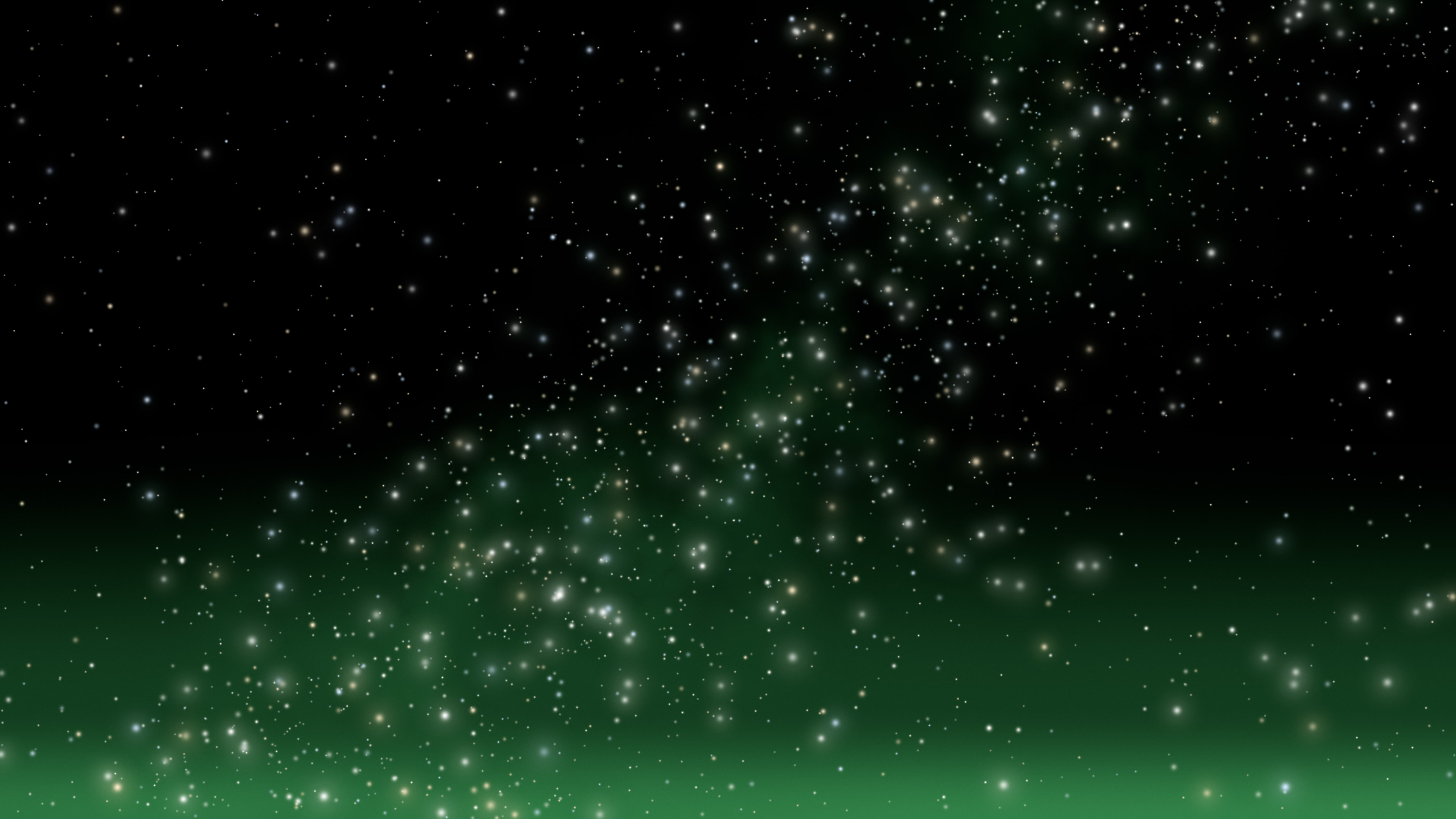 Black and Green Milky Way Galaxy desktop wallpaper in 4K