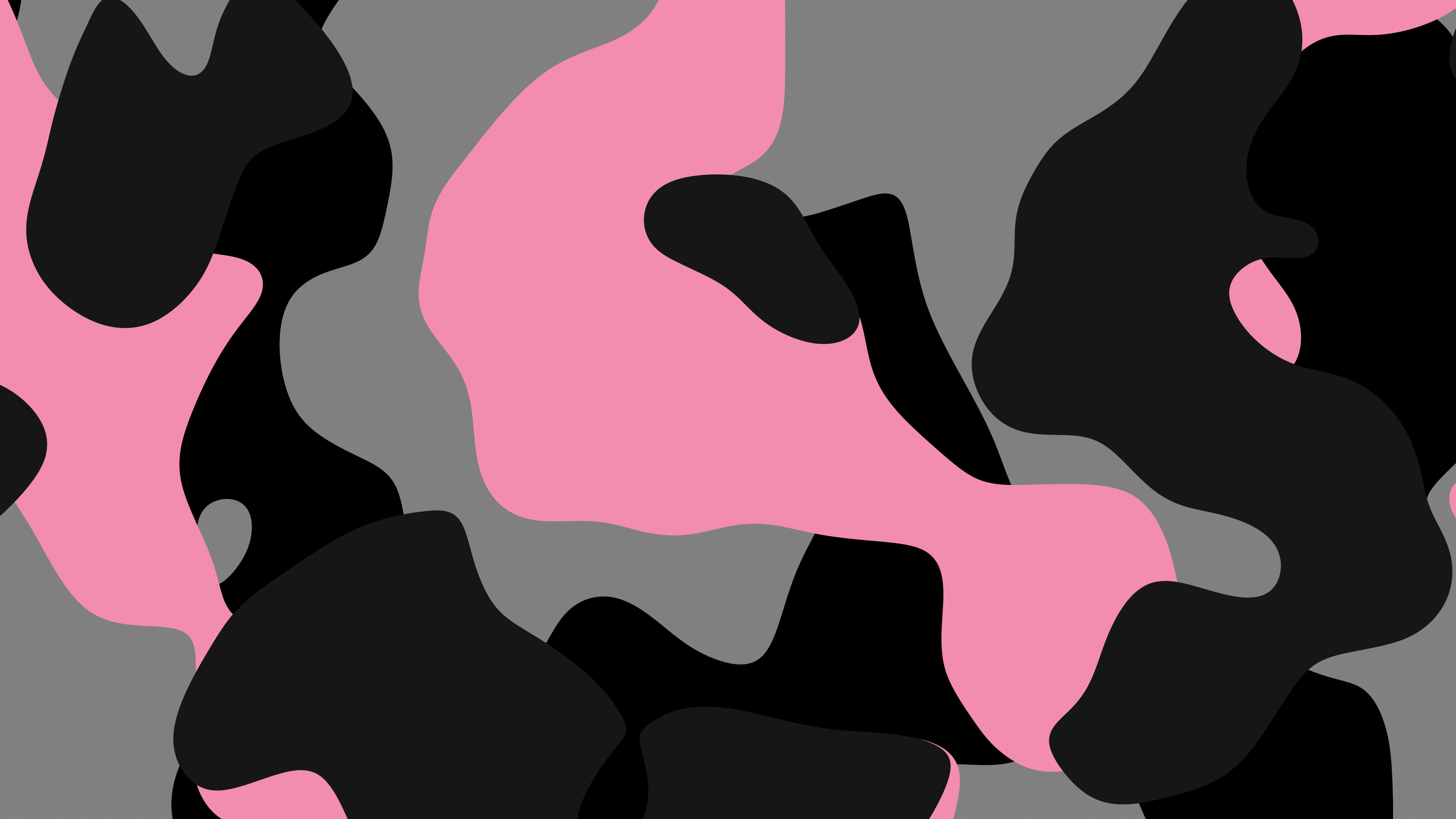 Black and Pink Camo desktop wallpaper in 4K