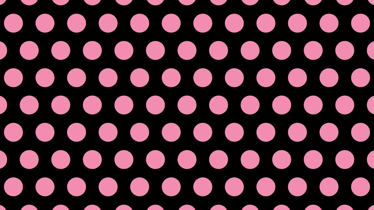 Black and Pink Polka Dot desktop wallpaper in 4K