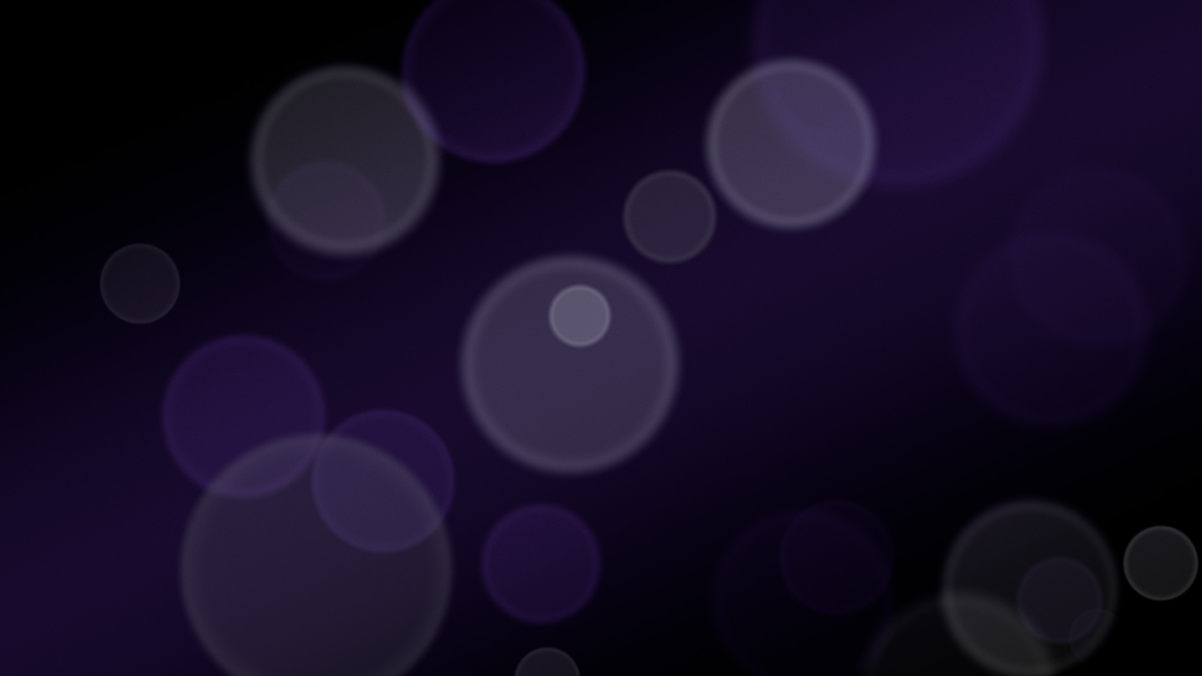 Black and Purple Bokeh Lights desktop wallpaper in 4K