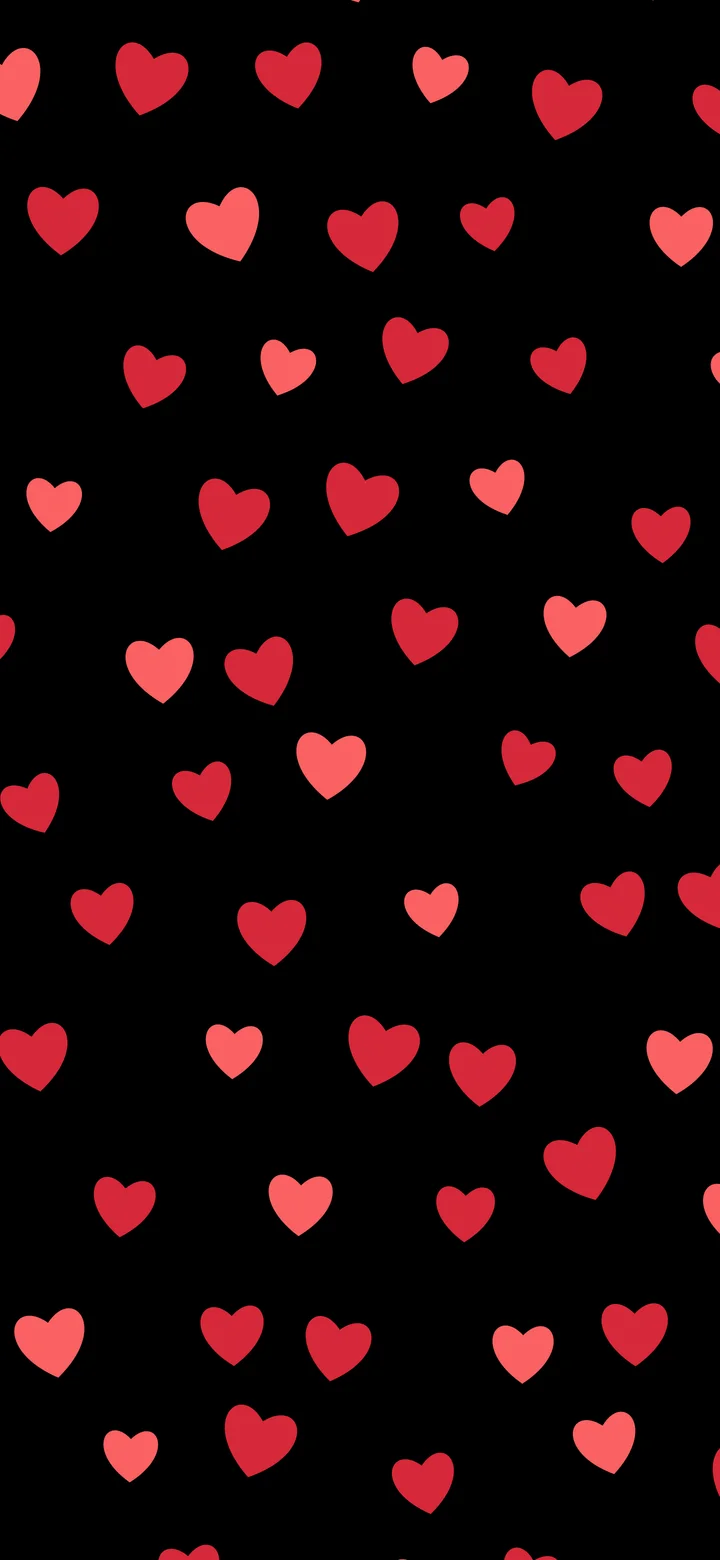 Black and Red Heart Pattern wallpaper for iPhone and Android