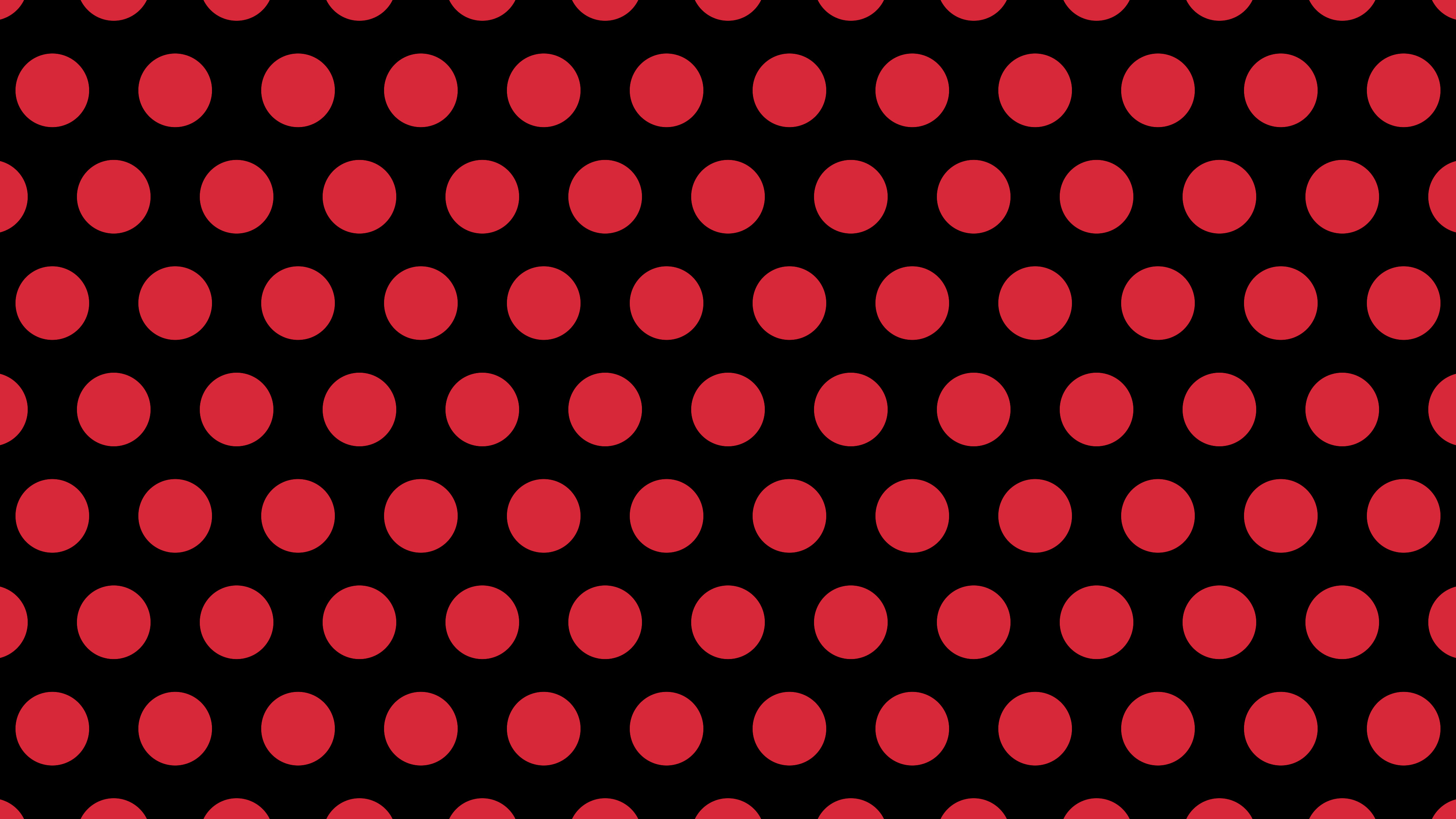Black and Red Polka Dot desktop wallpaper in 4K