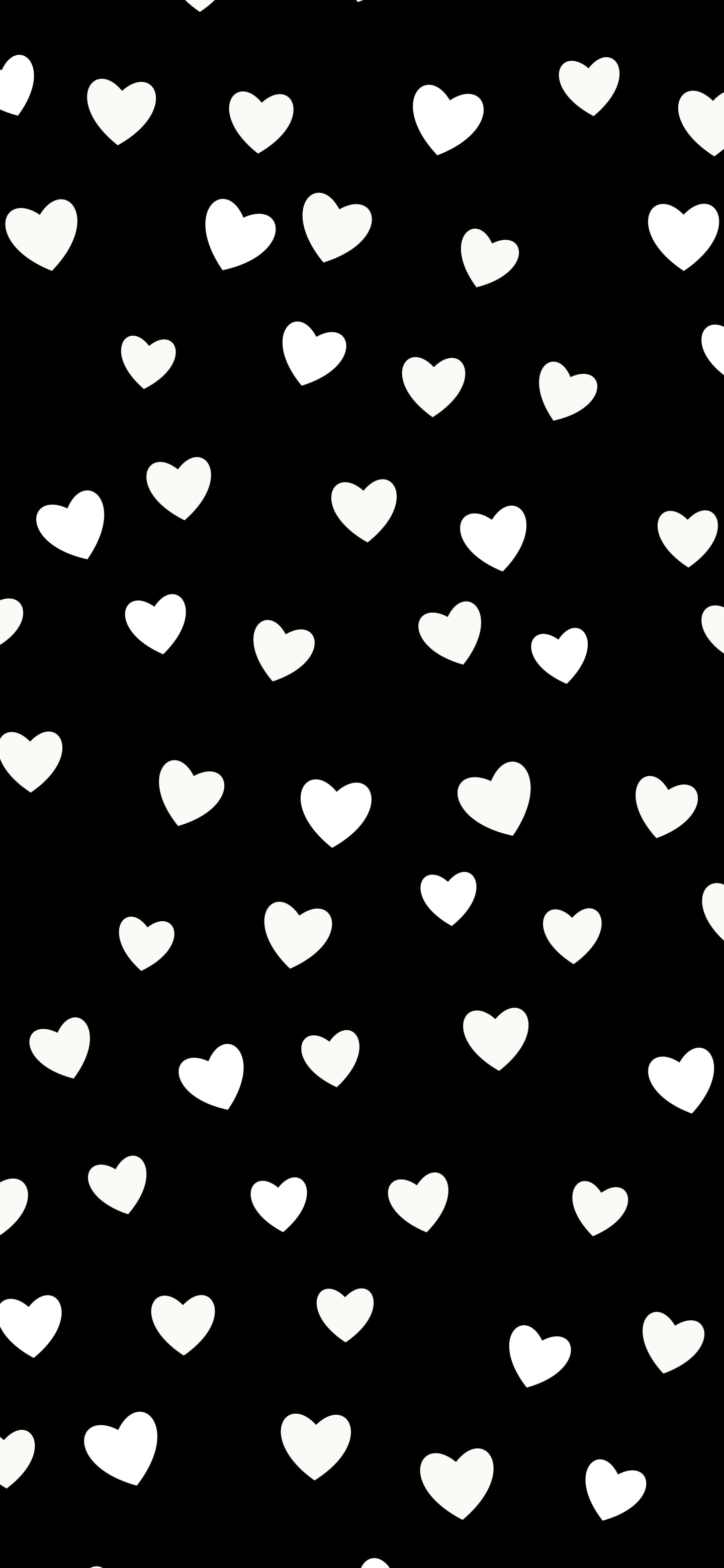 Black and White Heart Pattern wallpaper for iPhone and Android