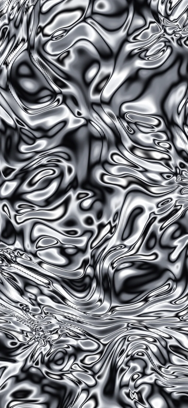 Black and White Liquid Chrome wallpaper for iPhone and Android