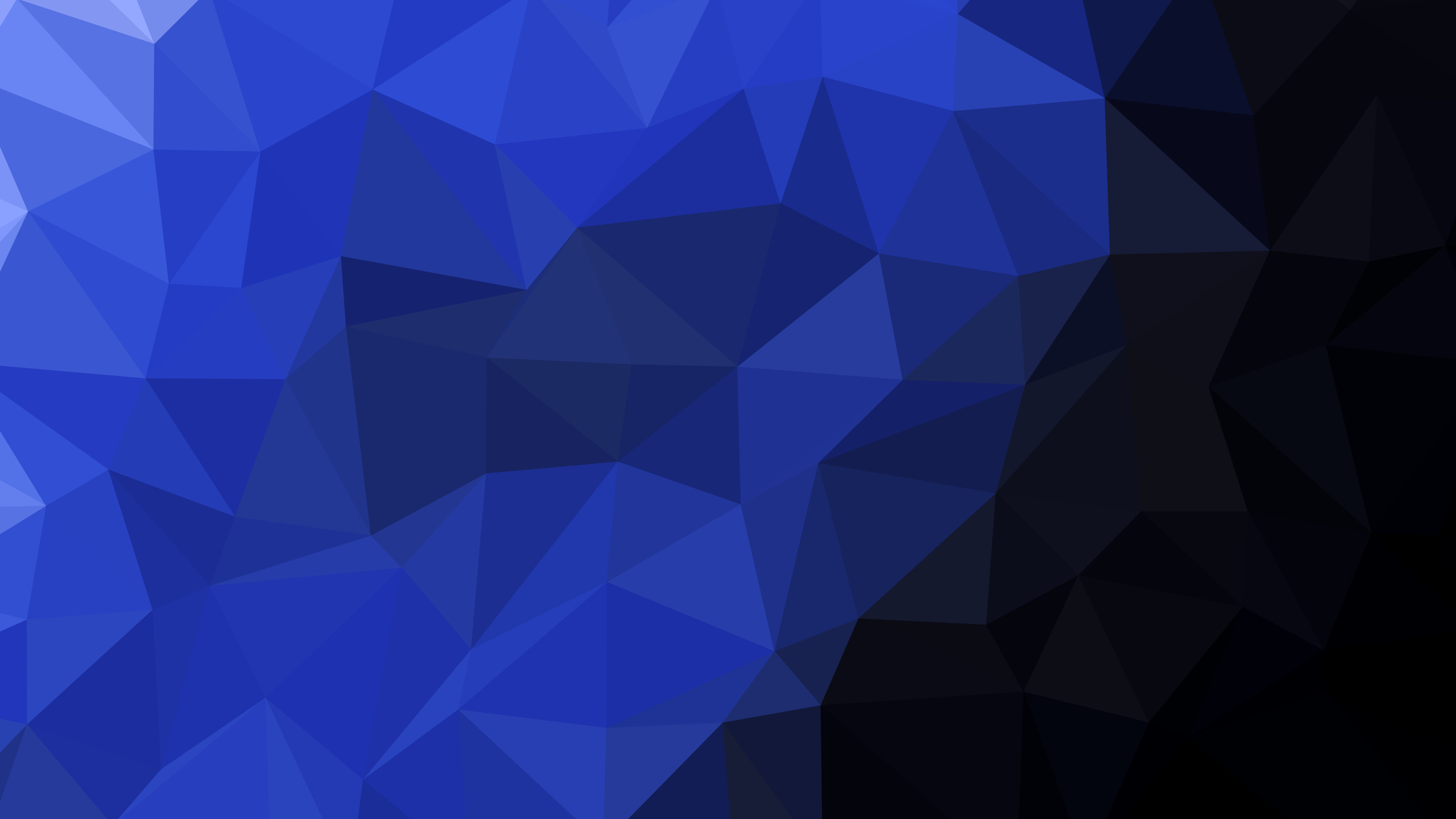 Black, Blue and Purple Low Poly desktop wallpaper in 4K