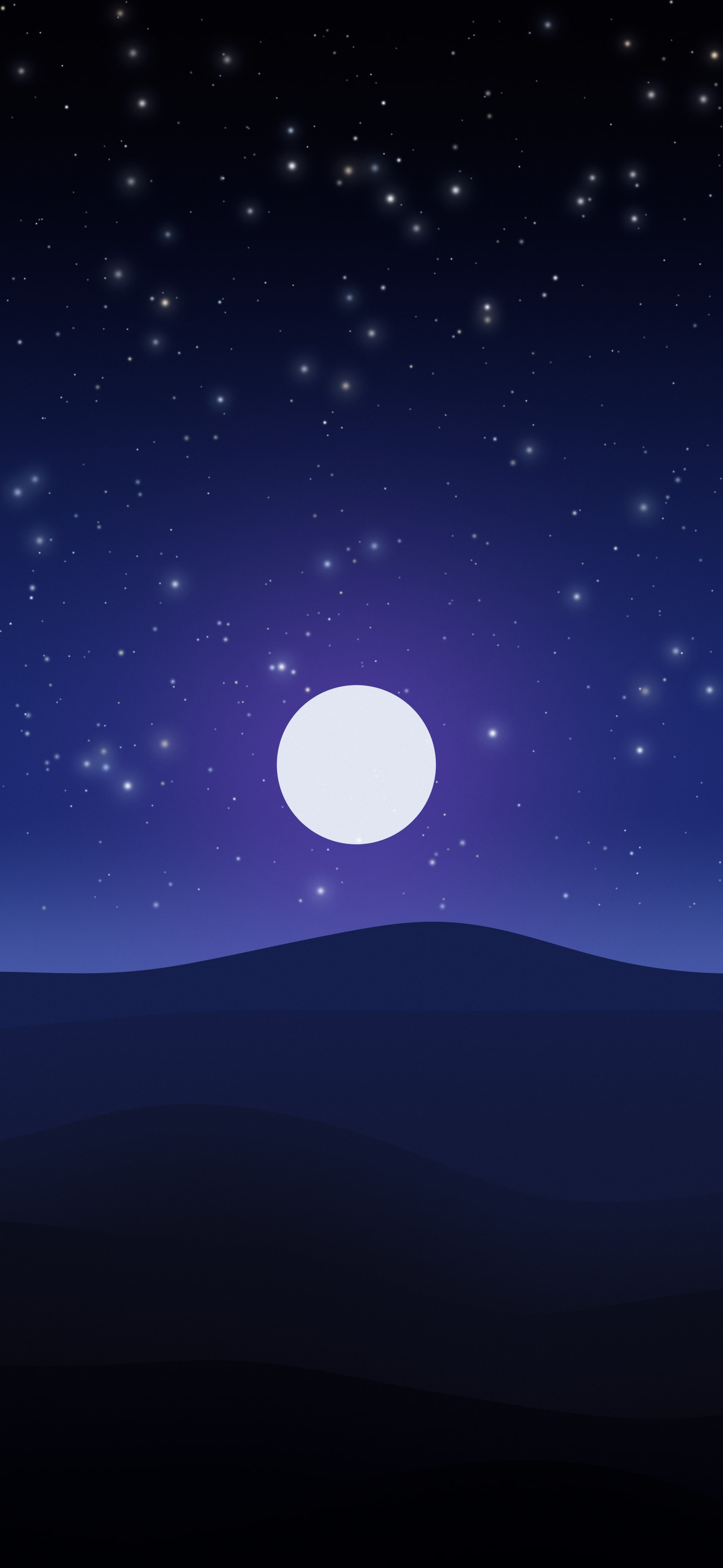Black, Blue and Purple Minimalist Desert Dunes wallpaper for iPhone and Android