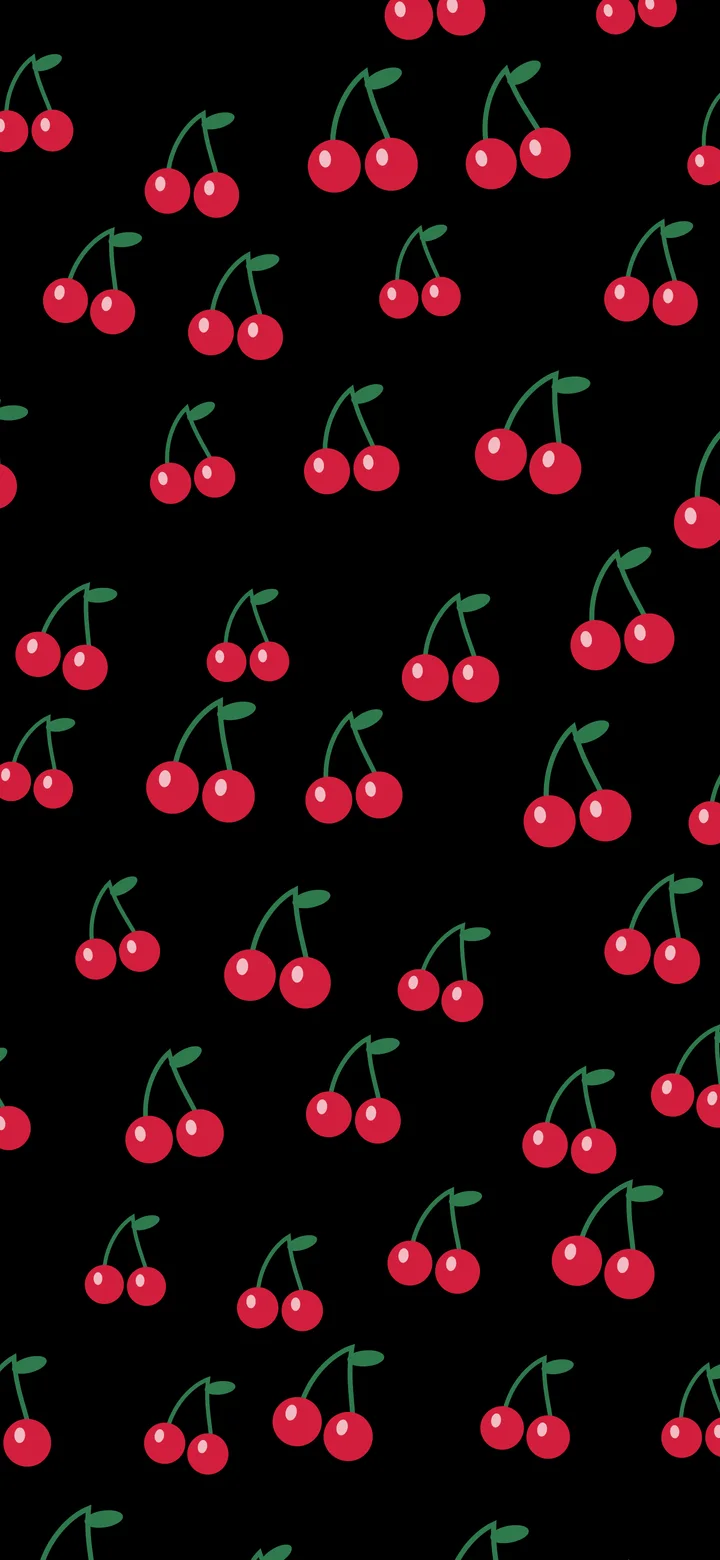 Black Cherry Pattern wallpaper for iPhone and Android