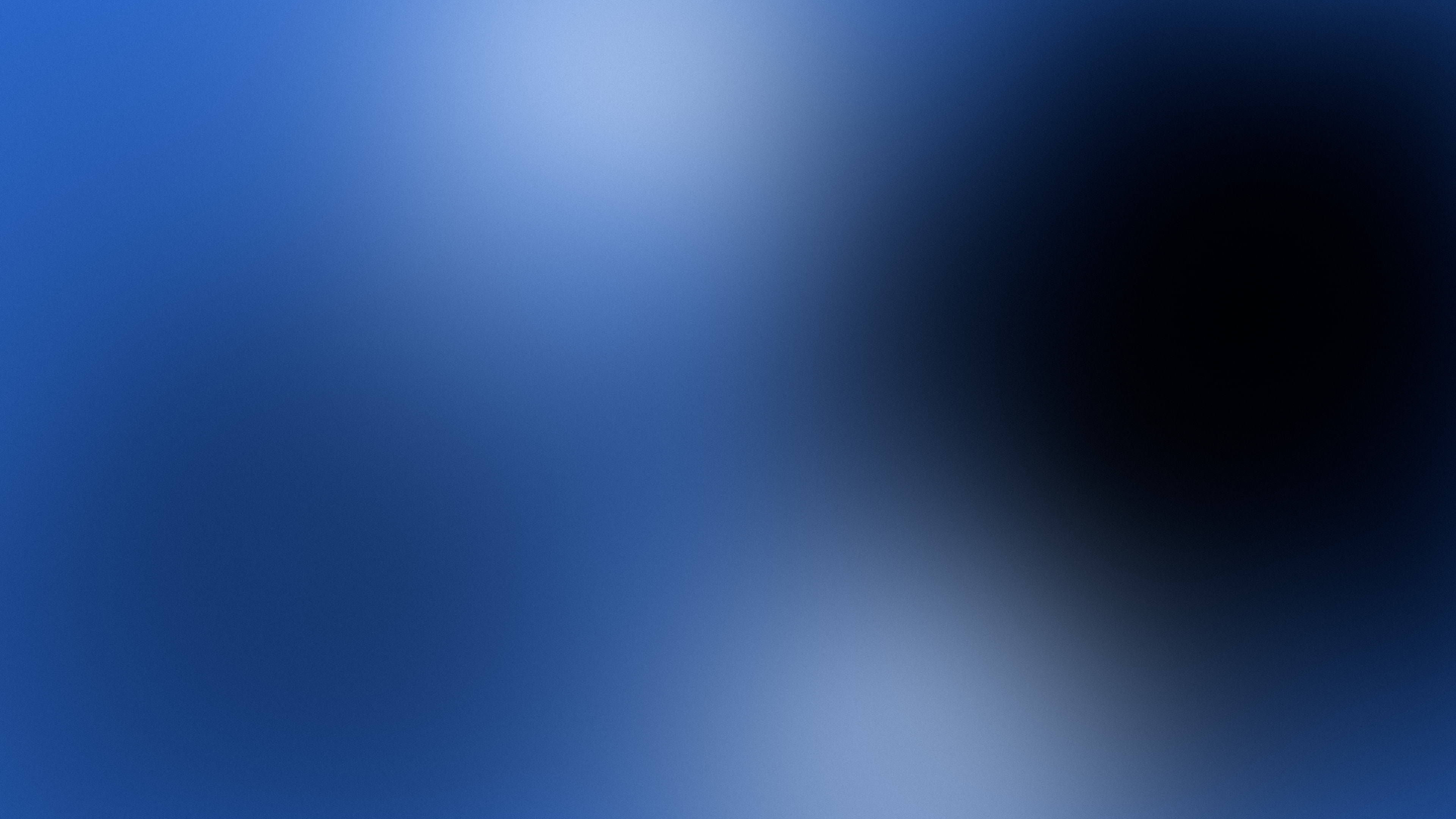 Blue and Black Dreamy Aura Gradient desktop wallpaper in 4K