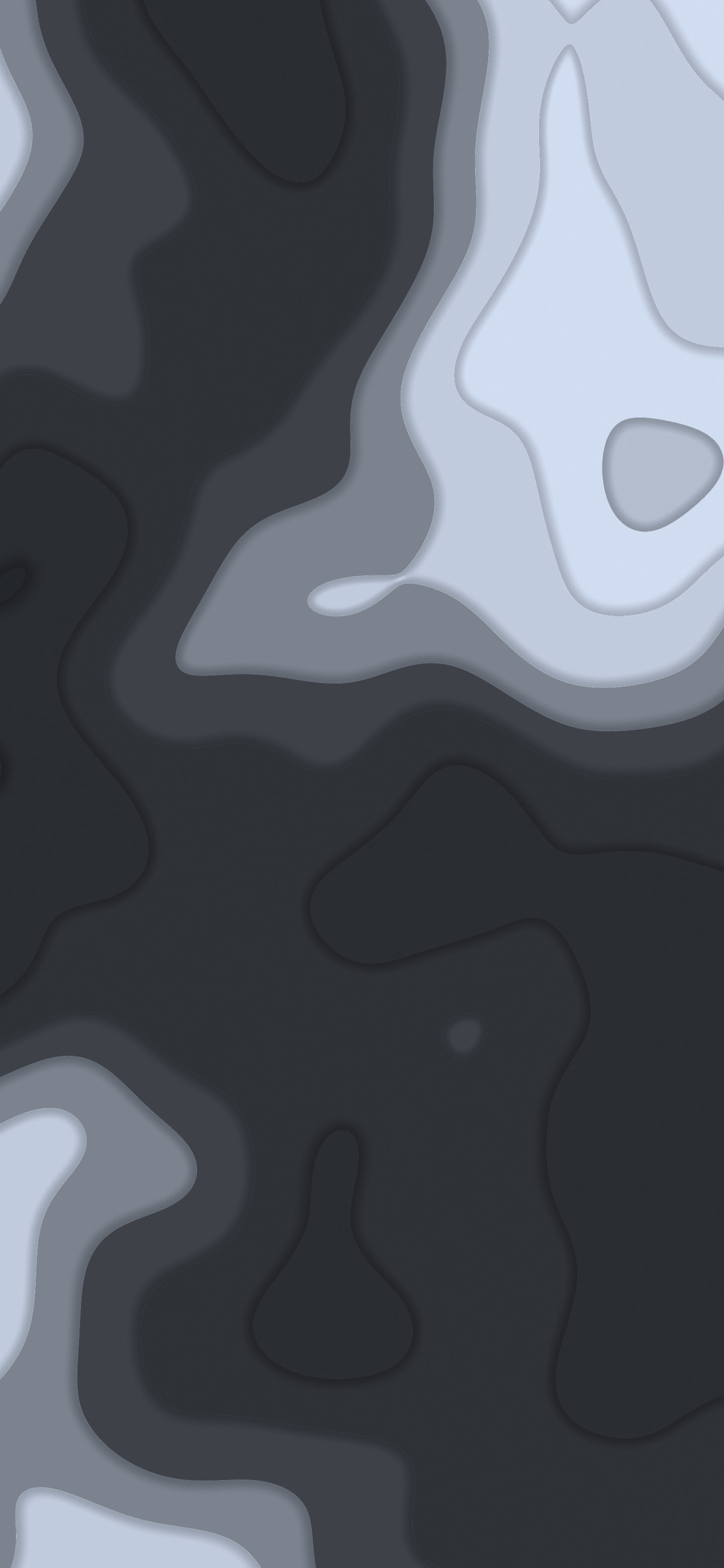 Charcoal and Ivory Layered Topographic wallpaper for iPhone and Android