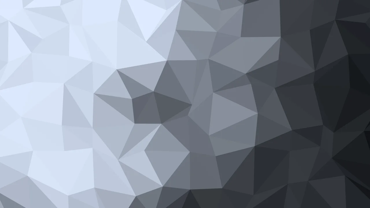 Charcoal and Ivory Low Poly desktop wallpaper in 4K