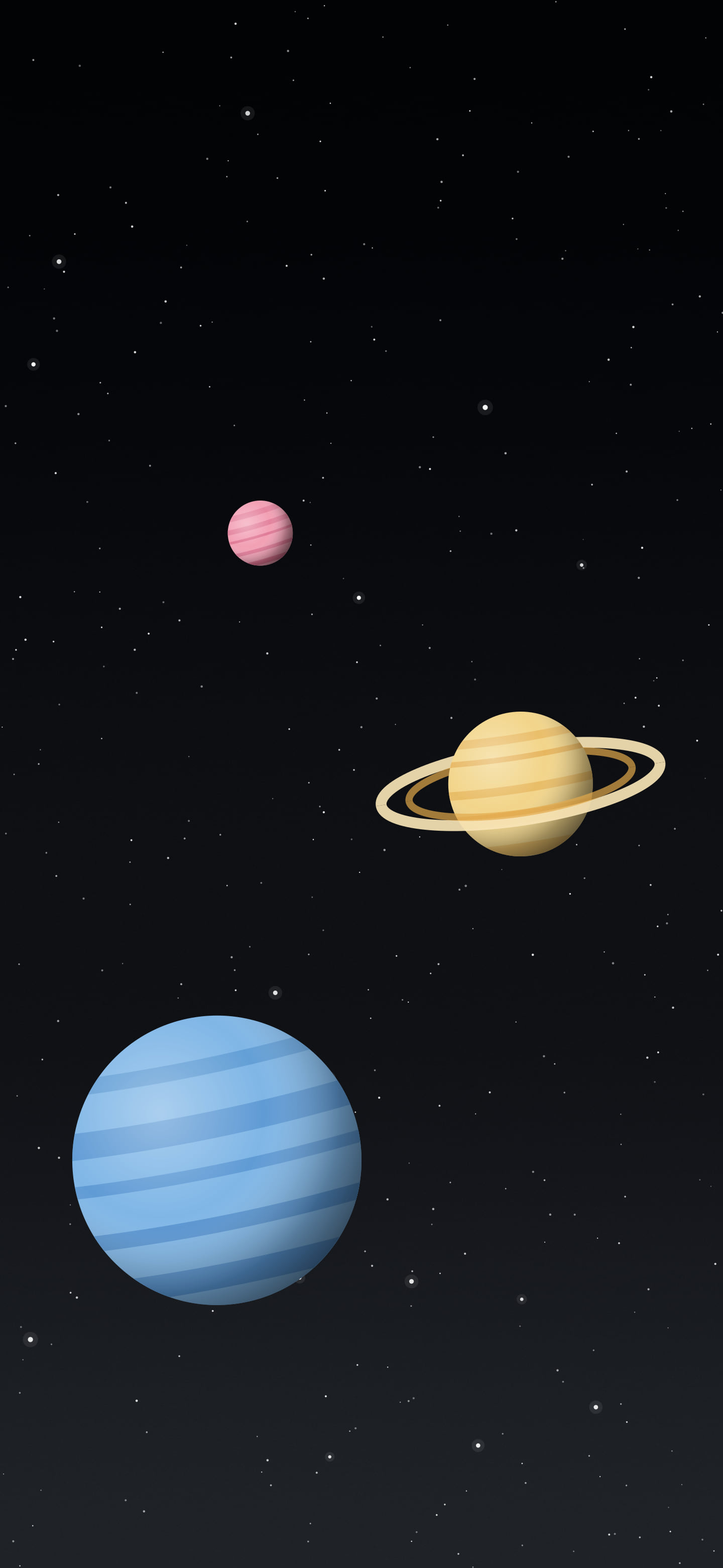 Charcoal Planets wallpaper for iPhone and Android