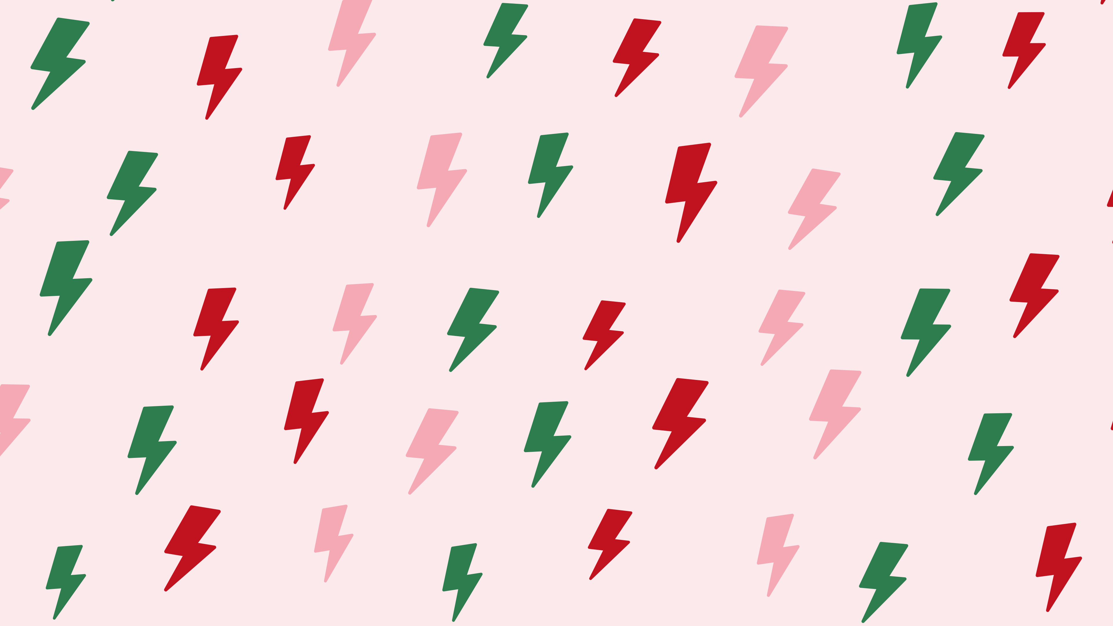 Cherry Red Lightning Bolt Pattern desktop wallpaper in 4K