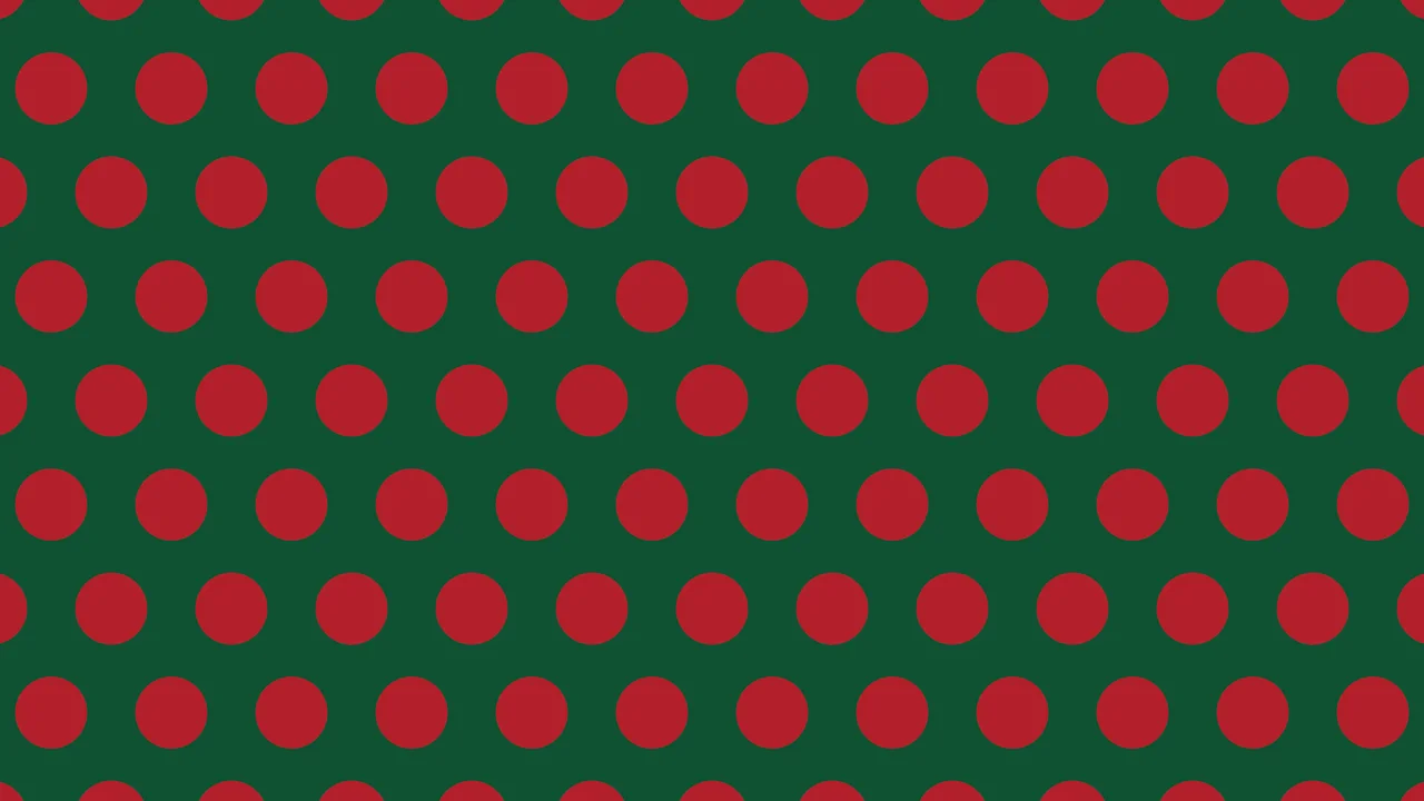 Christmas Green Polka Dot desktop wallpaper in 4K