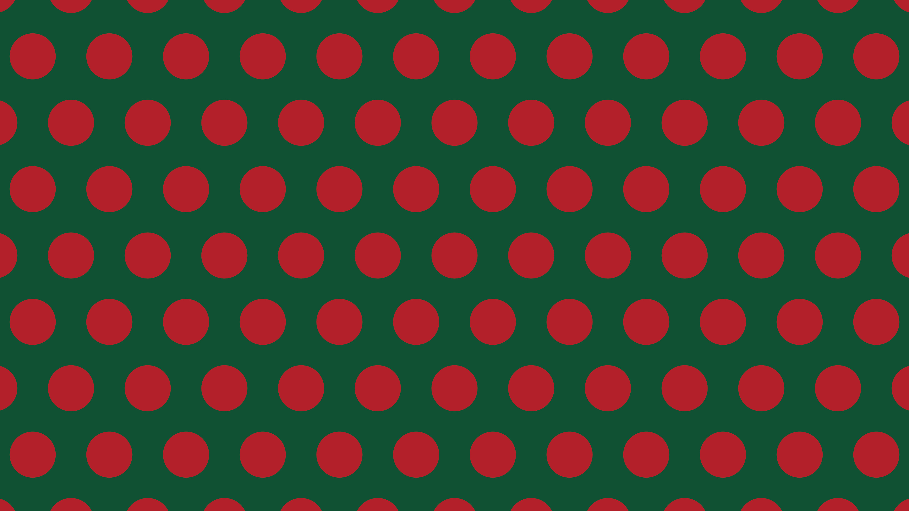 Christmas Green Polka Dot desktop wallpaper in 4K
