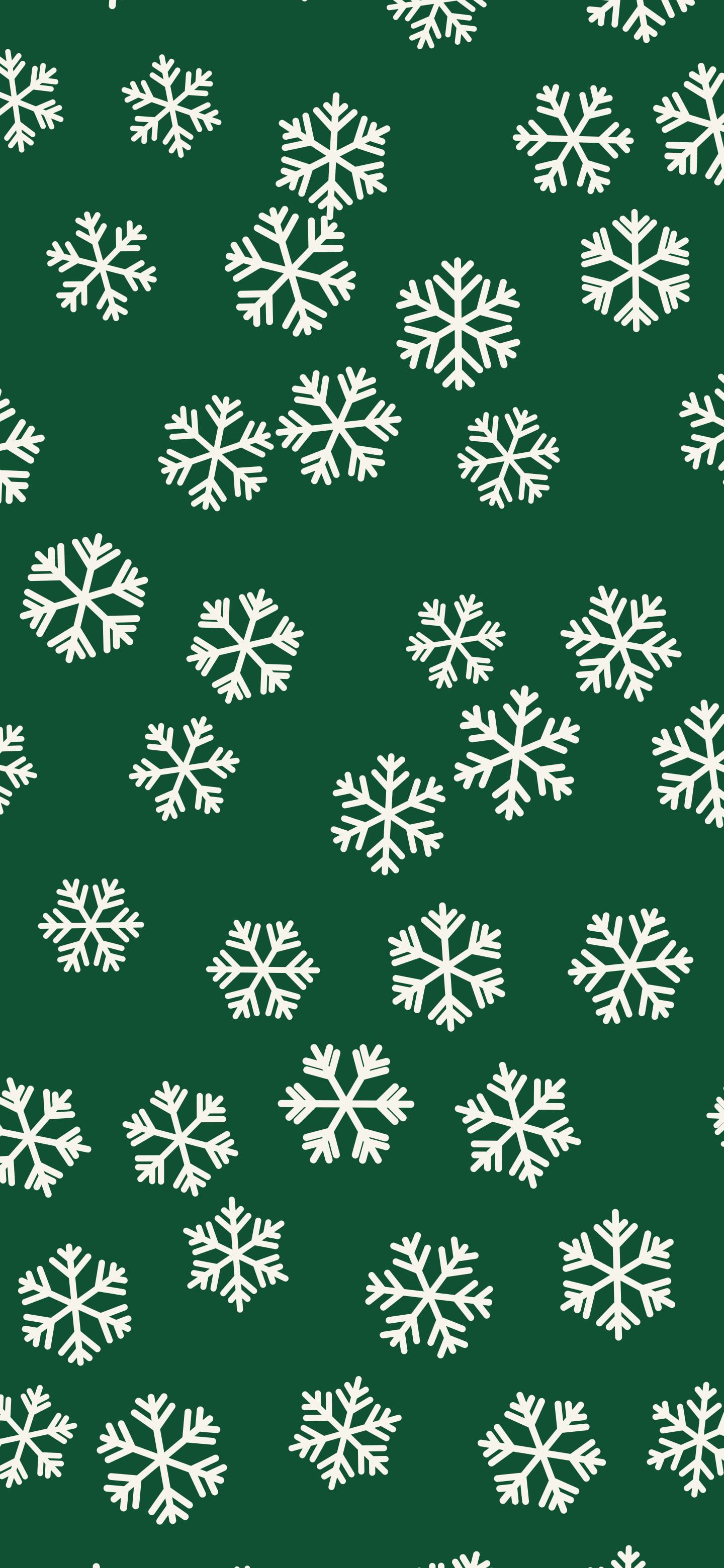 Christmas Green Snowflake Pattern wallpaper for iPhone and Android