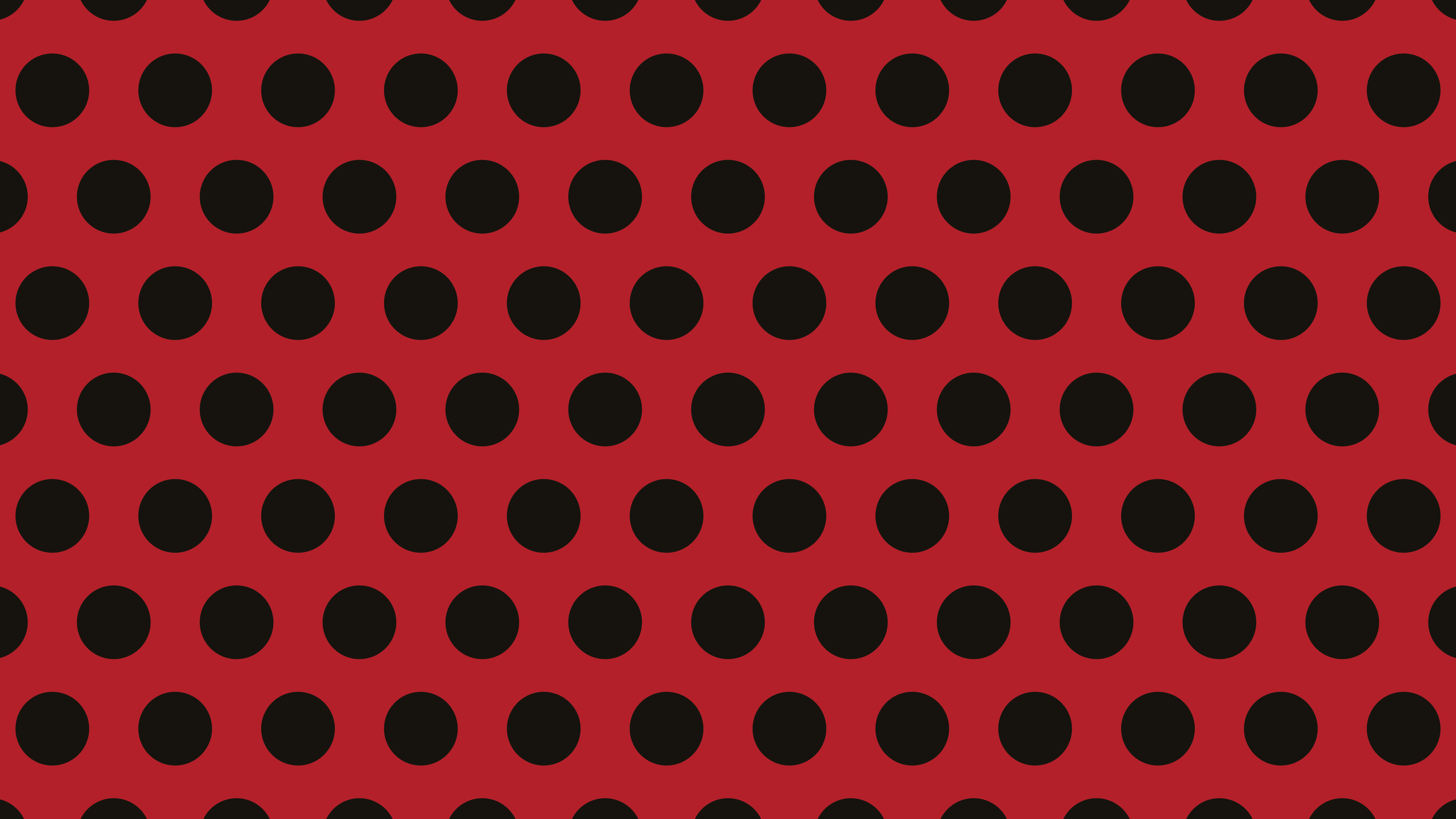 Christmas Red and Black Polka Dot desktop wallpaper in 4K