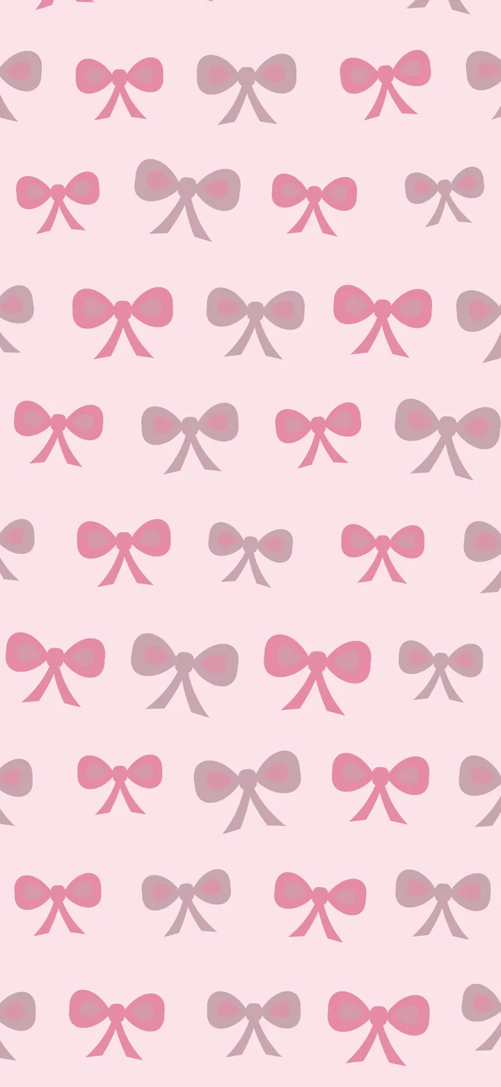 Coquette Pink Bow Pattern wallpaper for iPhone and Android