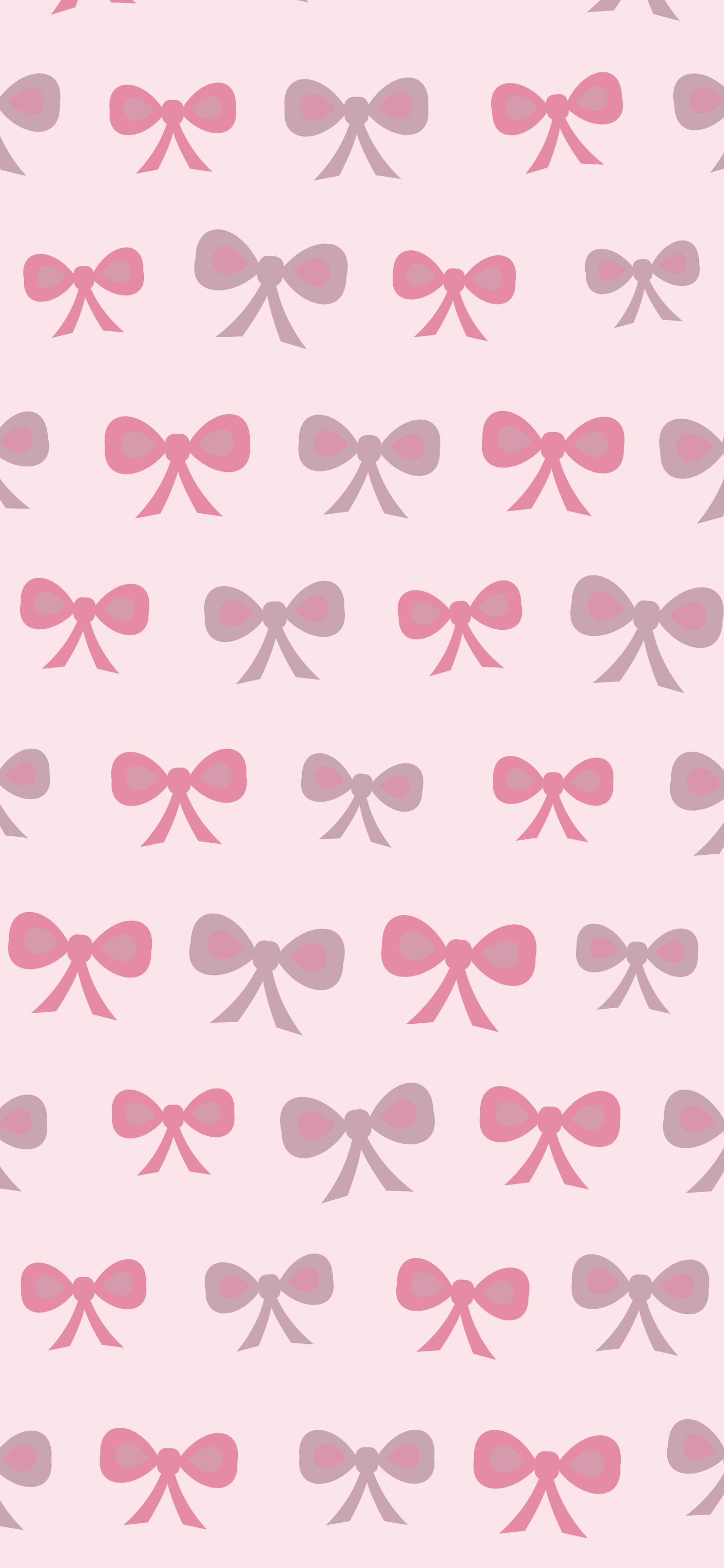 Coquette Pink Bow Pattern wallpaper for iPhone and Android