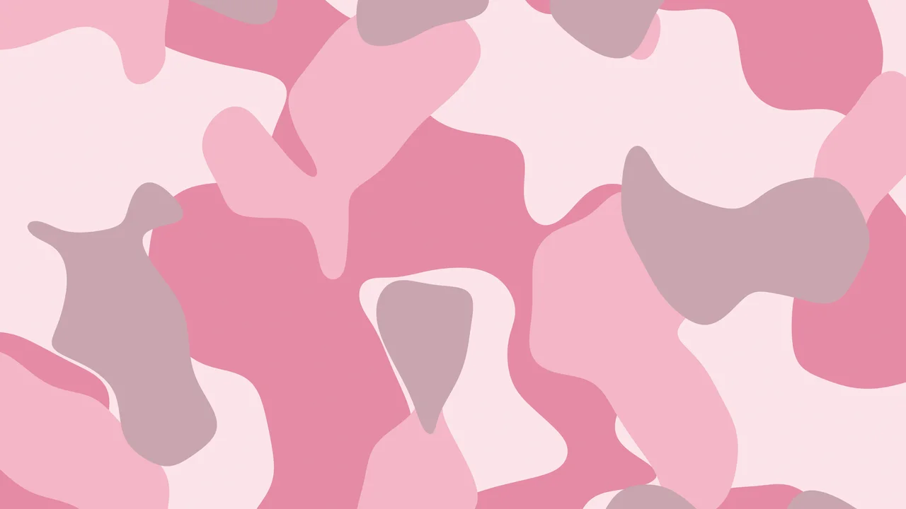 Coquette Pink Camo desktop wallpaper in 4K