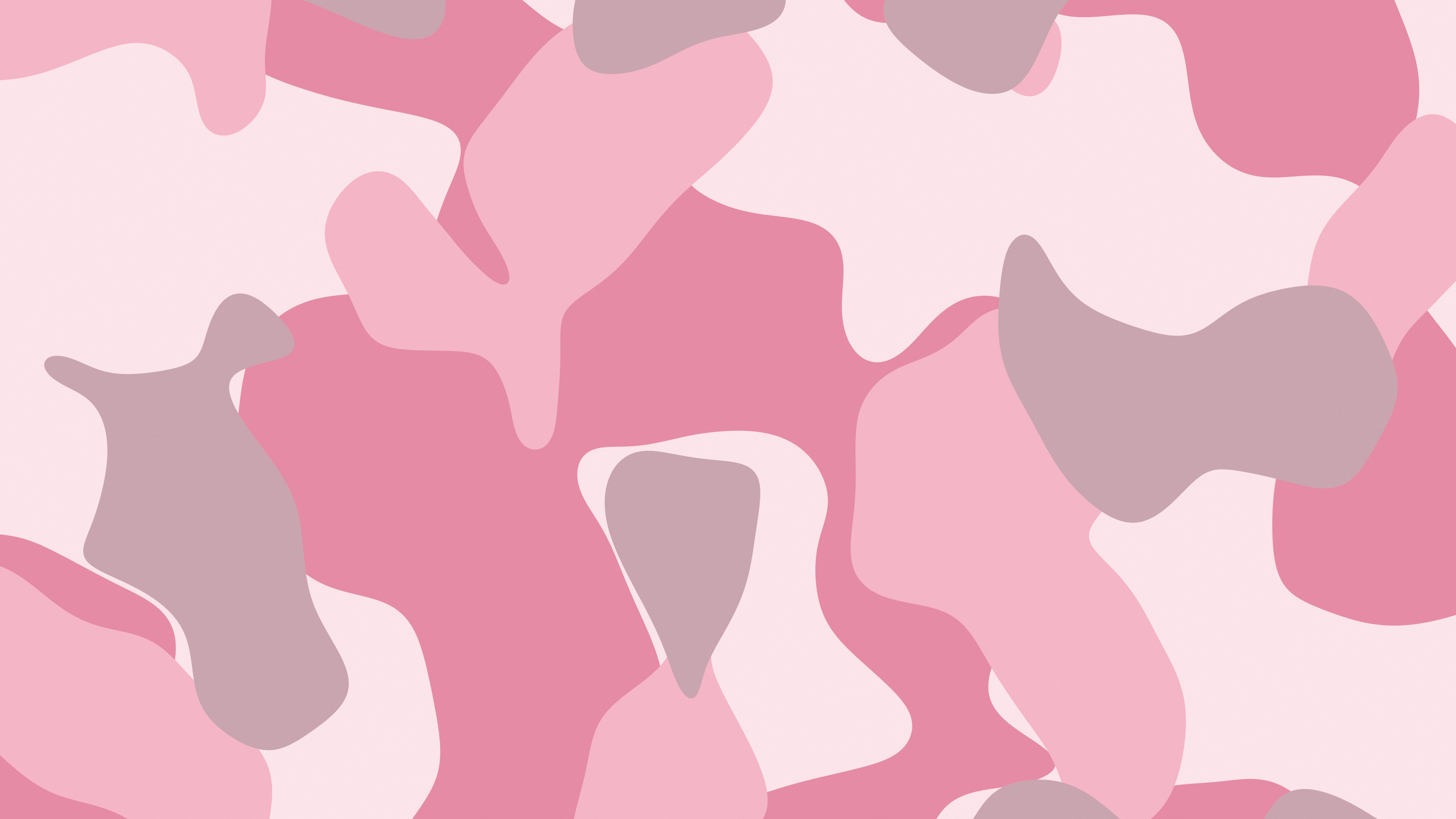 Coquette Pink Camo desktop wallpaper in 4K
