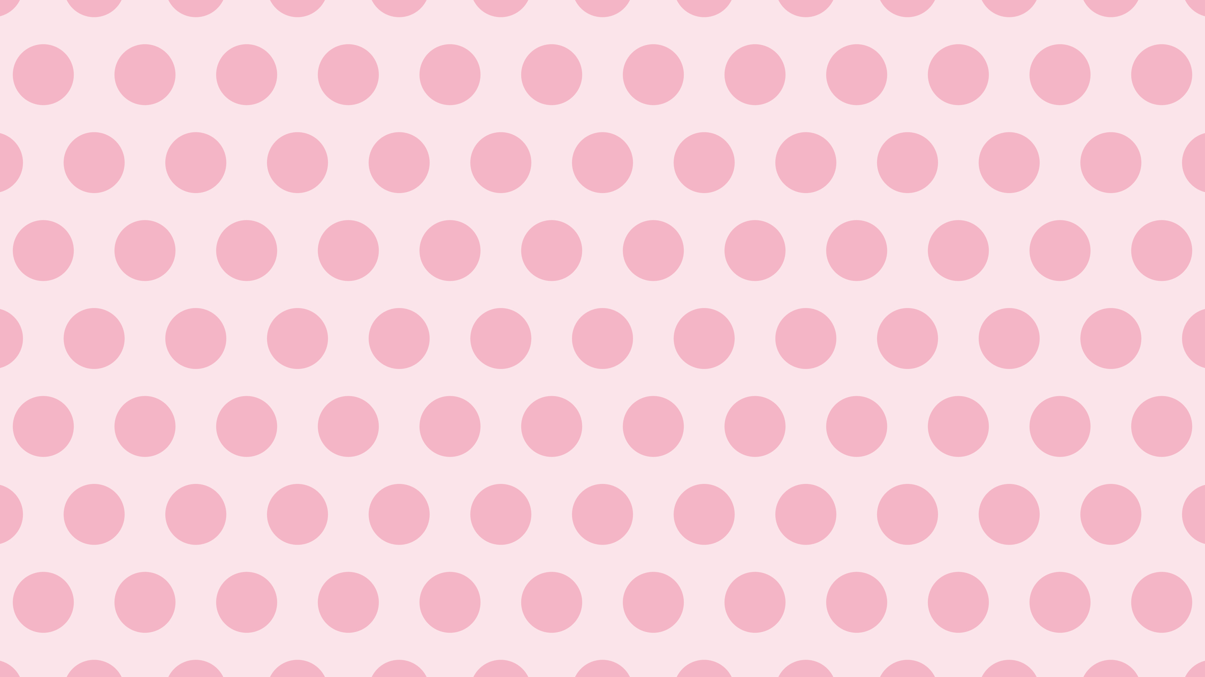 Coquette Pink Polka Dot desktop wallpaper in 4K