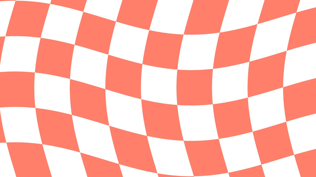 Coral Wavy Checkered desktop wallpaper in 4K