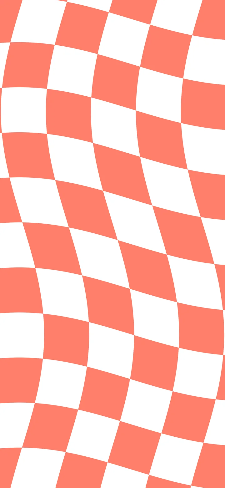Coral Wavy Checkered wallpaper for iPhone and Android