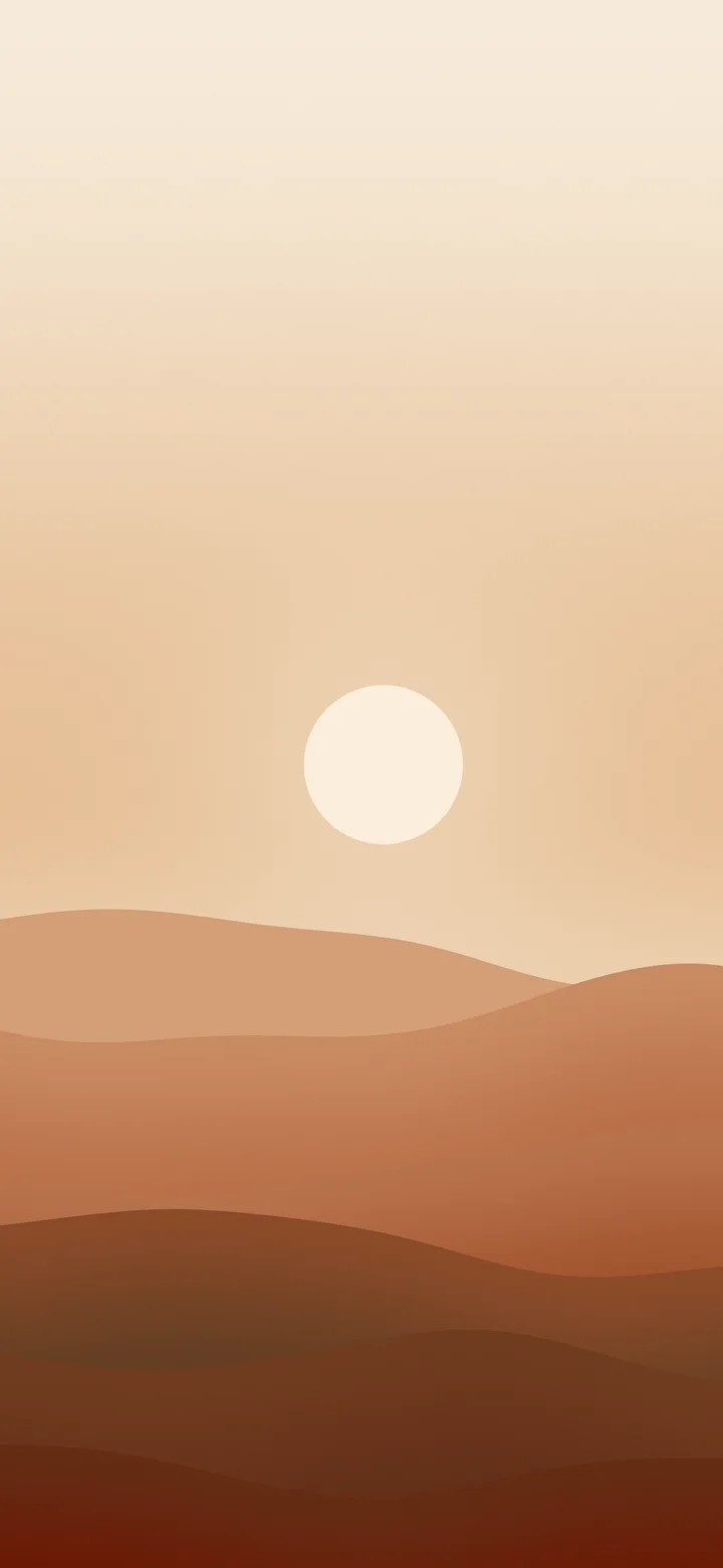 Cozy Fall Minimalist Desert Dunes wallpaper for iPhone and Android