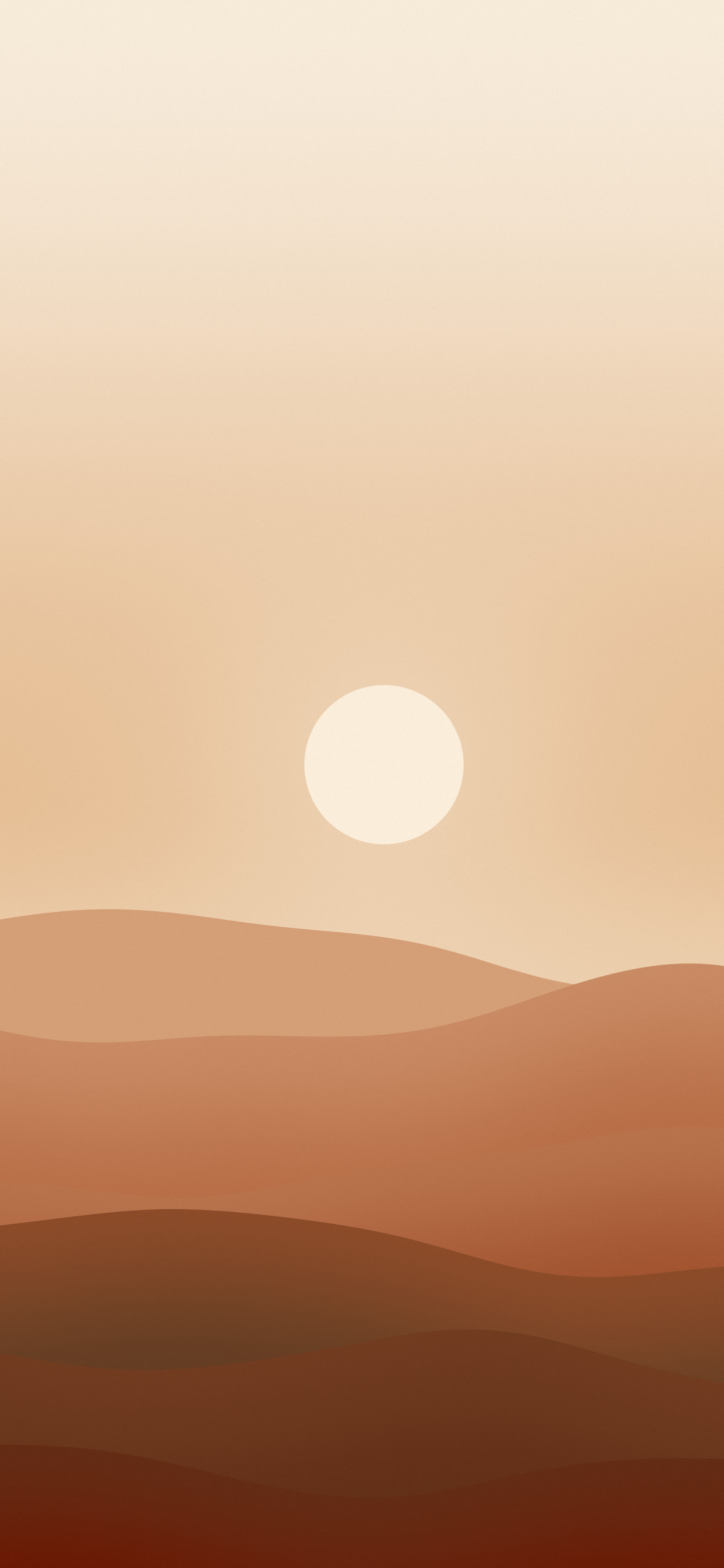 Cozy Fall Minimalist Desert Dunes wallpaper for iPhone and Android