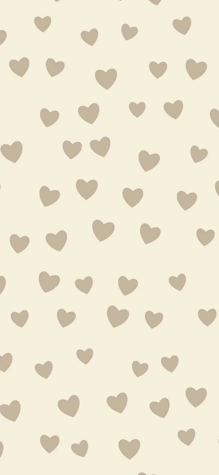Cream and Beige Heart Pattern wallpaper for iPhone and Android