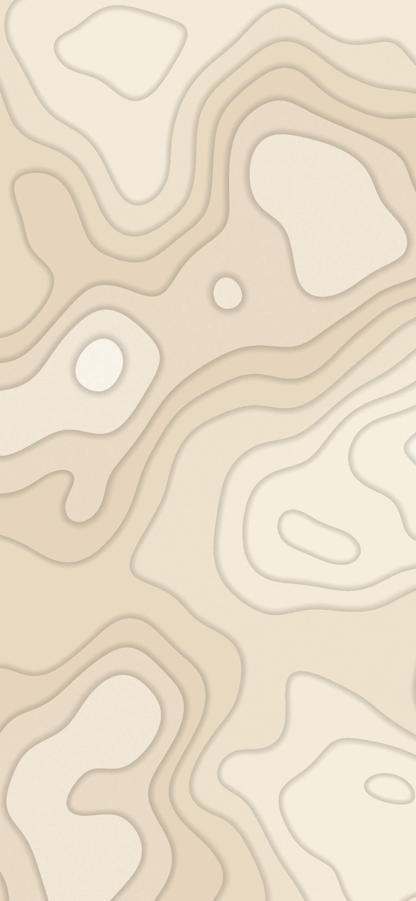 Cream and Beige Layered Topographic wallpaper for iPhone and Android