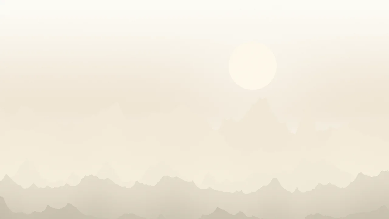 Cream and Beige Minimalist Mountain Landscape desktop wallpaper in 4K