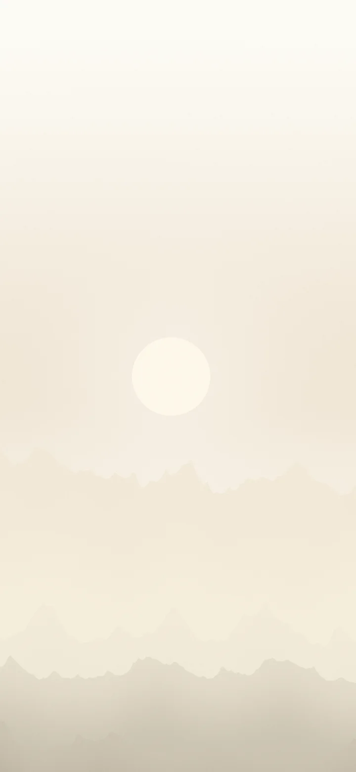 Cream and Beige Minimalist Mountain Landscape wallpaper for iPhone and Android