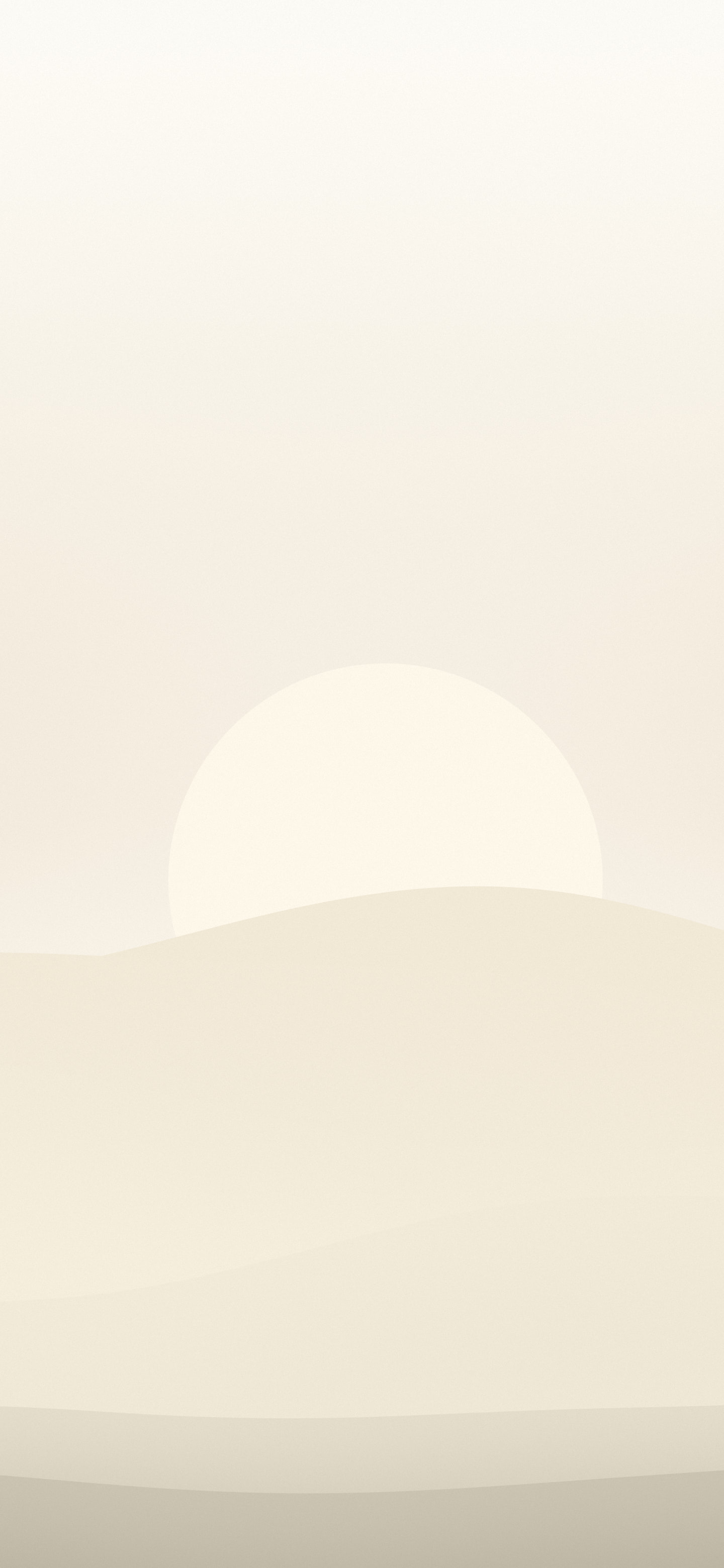Cream and Beige Minimalist Sunset Hills wallpaper for iPhone and Android
